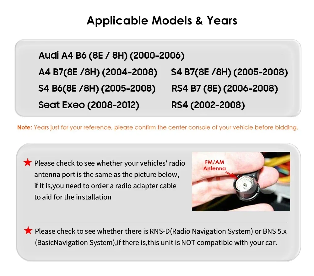 7" Hizpo 2Din Android Auto Car Radio or Audi A4 2002 - 2007 S4 RS4 B6 B7 B8 GPS Navigation 4G BT RDS DSP CarPlay UI7862