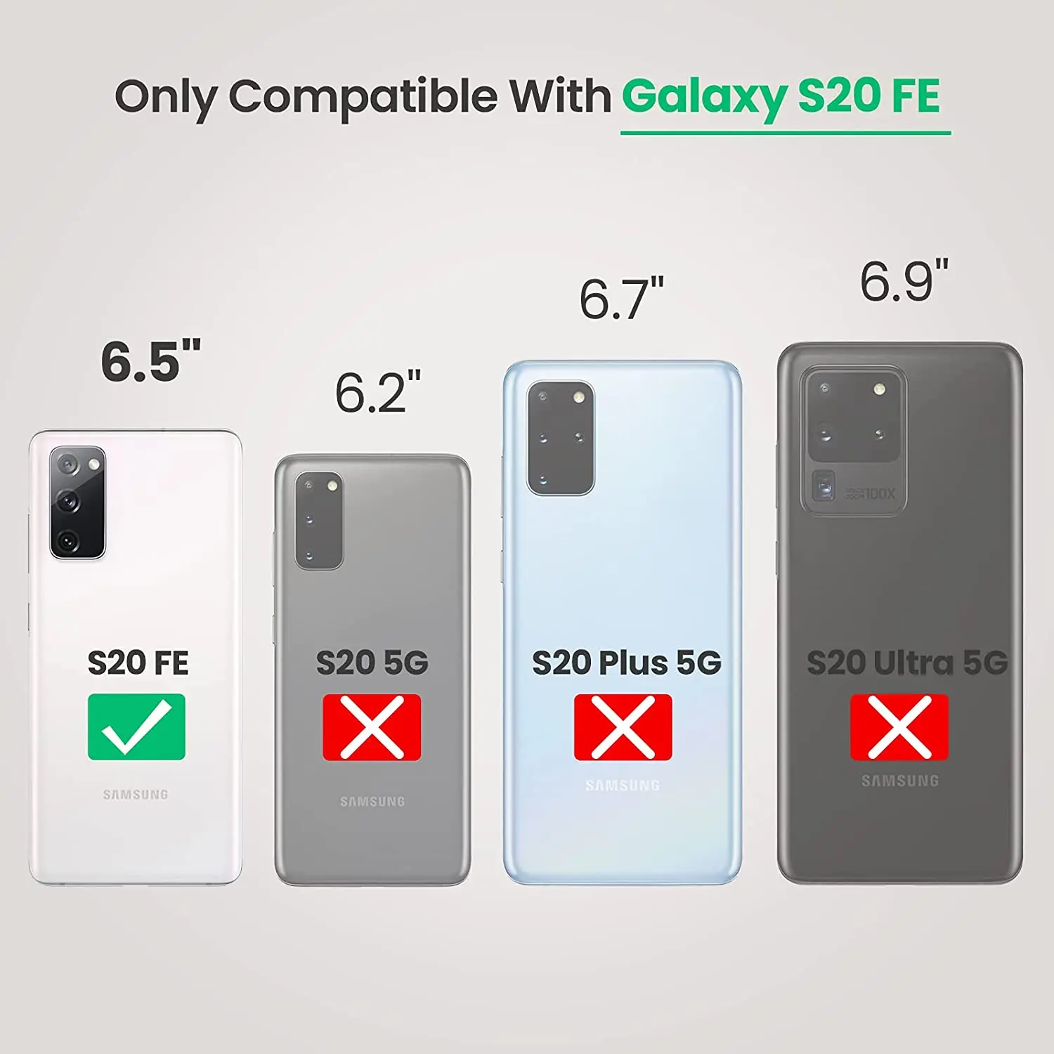 Wireless Charging Battery Case for Samsung Galaxy S20 FE 10000mAh Portable Extended Charger Case Power Bank Battery Pack