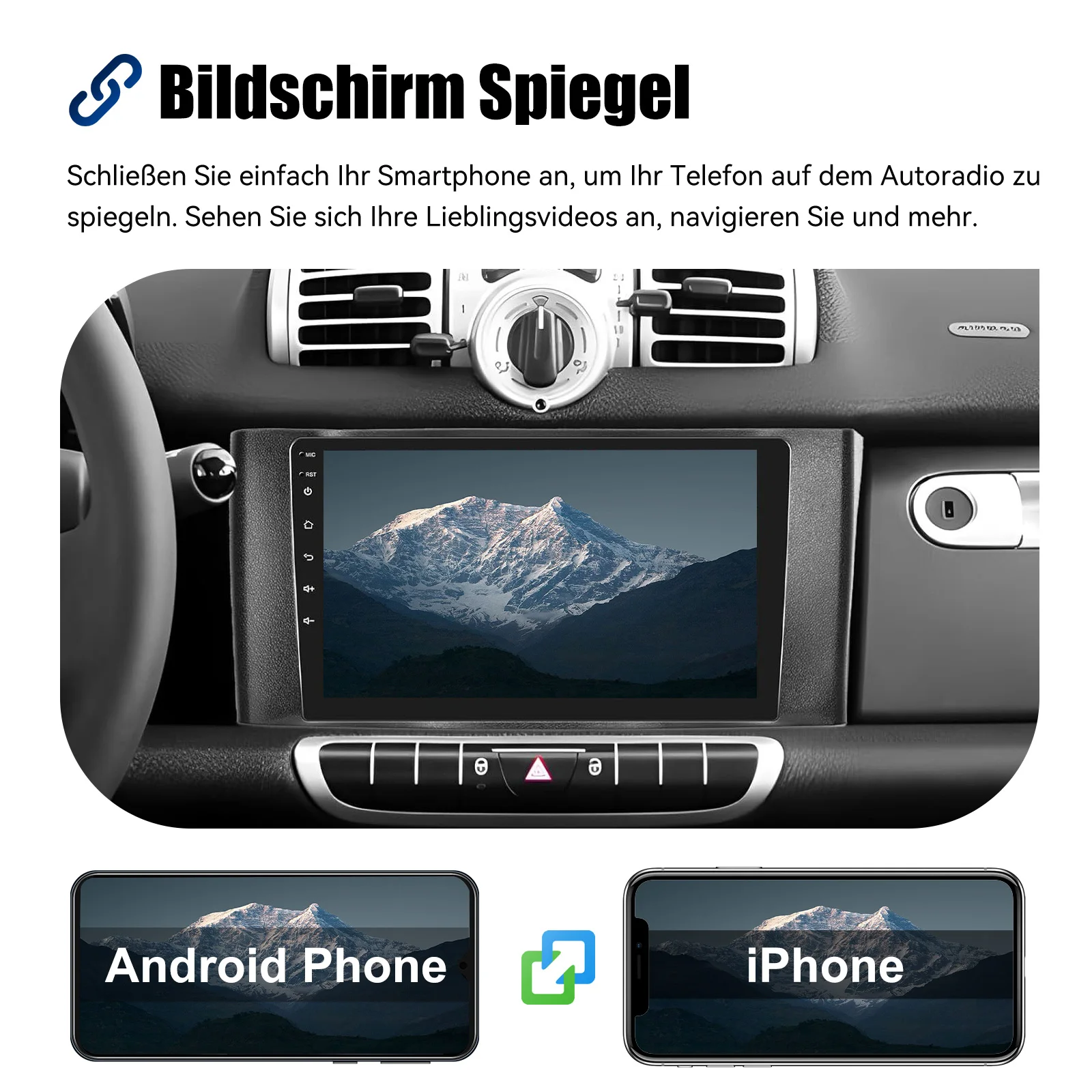ESSGOO 9" Android 13 Car Stereo Radio Carplay GPS Navi BT RDS For Mercedes Benz Smart Fortwo 451 2011-15 Multimedia Video Player