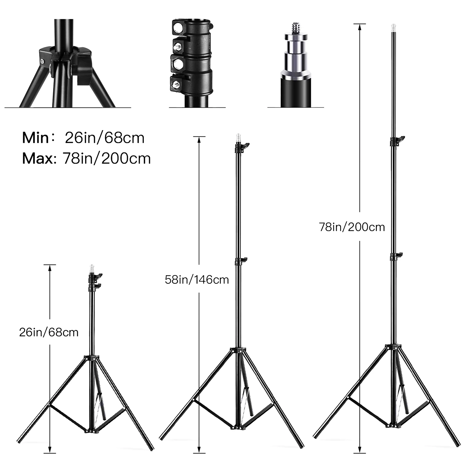 Andoer Studio Photography Light kit Softbox Lighting Set with 85W 2800K-5700K Bi-color Temperature LED Light * 2