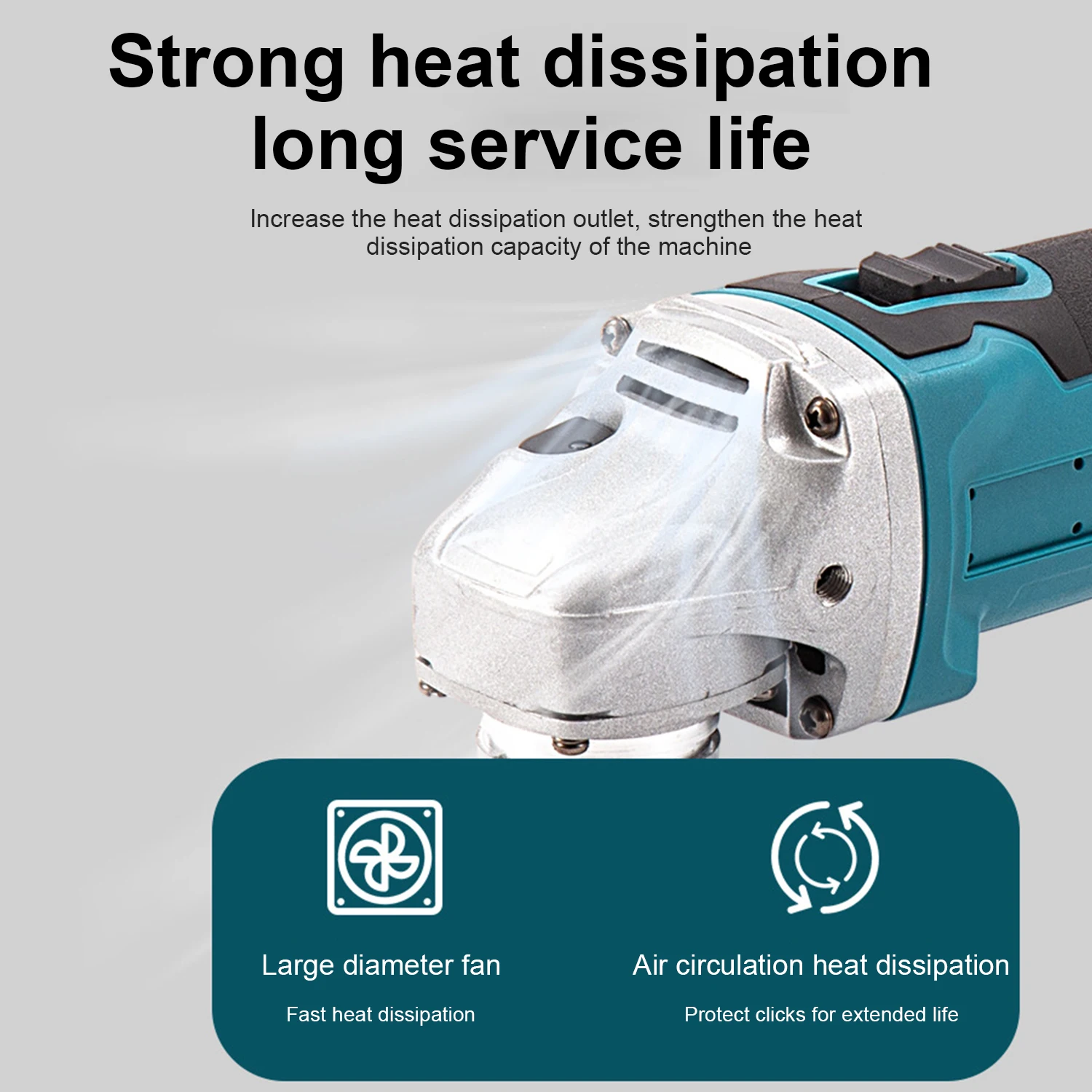 18V GrinderTools 100mm Brushless Grinding Machine Power Tool Electric Grinder Rechargeable Wireless Drill