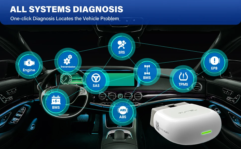 Autel AP200 OBD2 Scanner Professional Automotivo OBD 2 Code Reader Scanner Oil/EPB/BMS/SAS/TPMS/DPF Resets IMMO Scan Tool