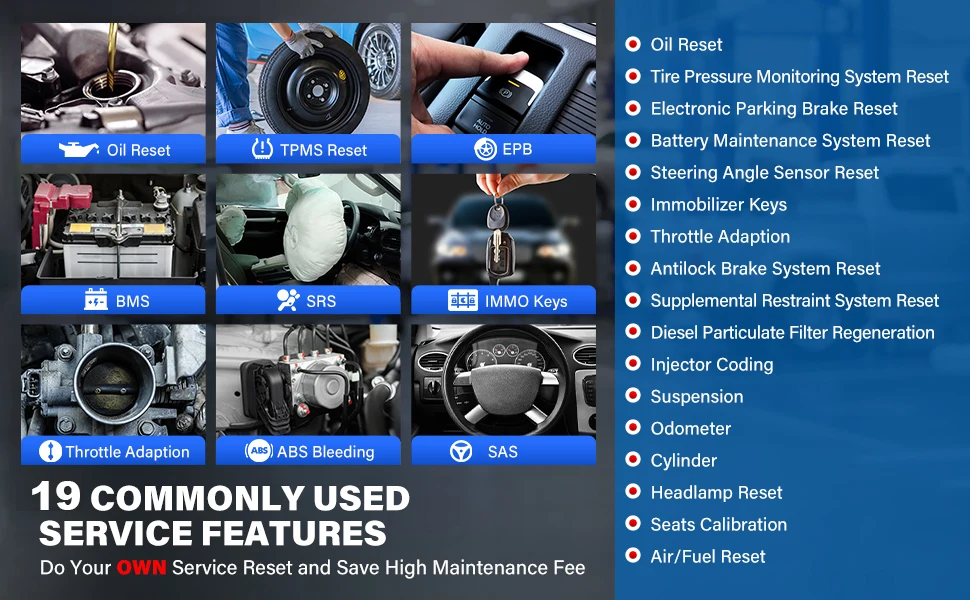 Autel AP200 OBD2 Scanner Professional Automotivo OBD 2 Code Reader Scanner Oil/EPB/BMS/SAS/TPMS/DPF Resets IMMO Scan Tool