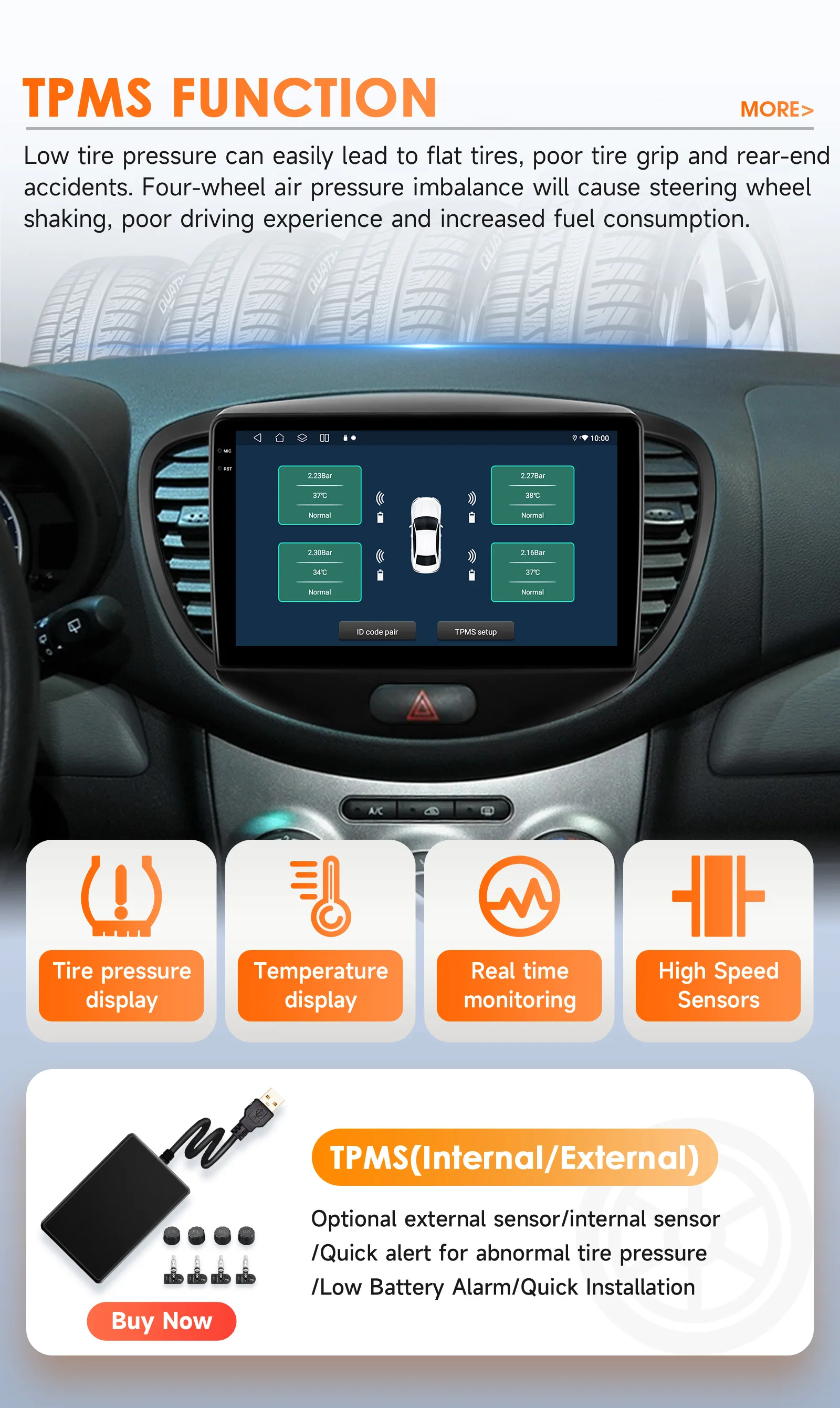 Hizpo 9" 4G Car Radio For Hyundai Grand i10 2007 - 2013 Multimedia GPS 2din Stereo Touch Sreen Wireless CarPlay Android Auto