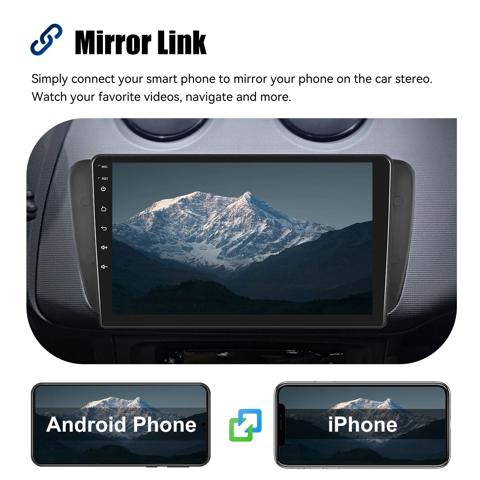 ESSGOO 9inch 32G/64G Android 14 For Seat Ibiza 6J 2009-13 Autoradio GPS Navigtaion BT FM RDS Wifi Wireless Carplay Android Auto