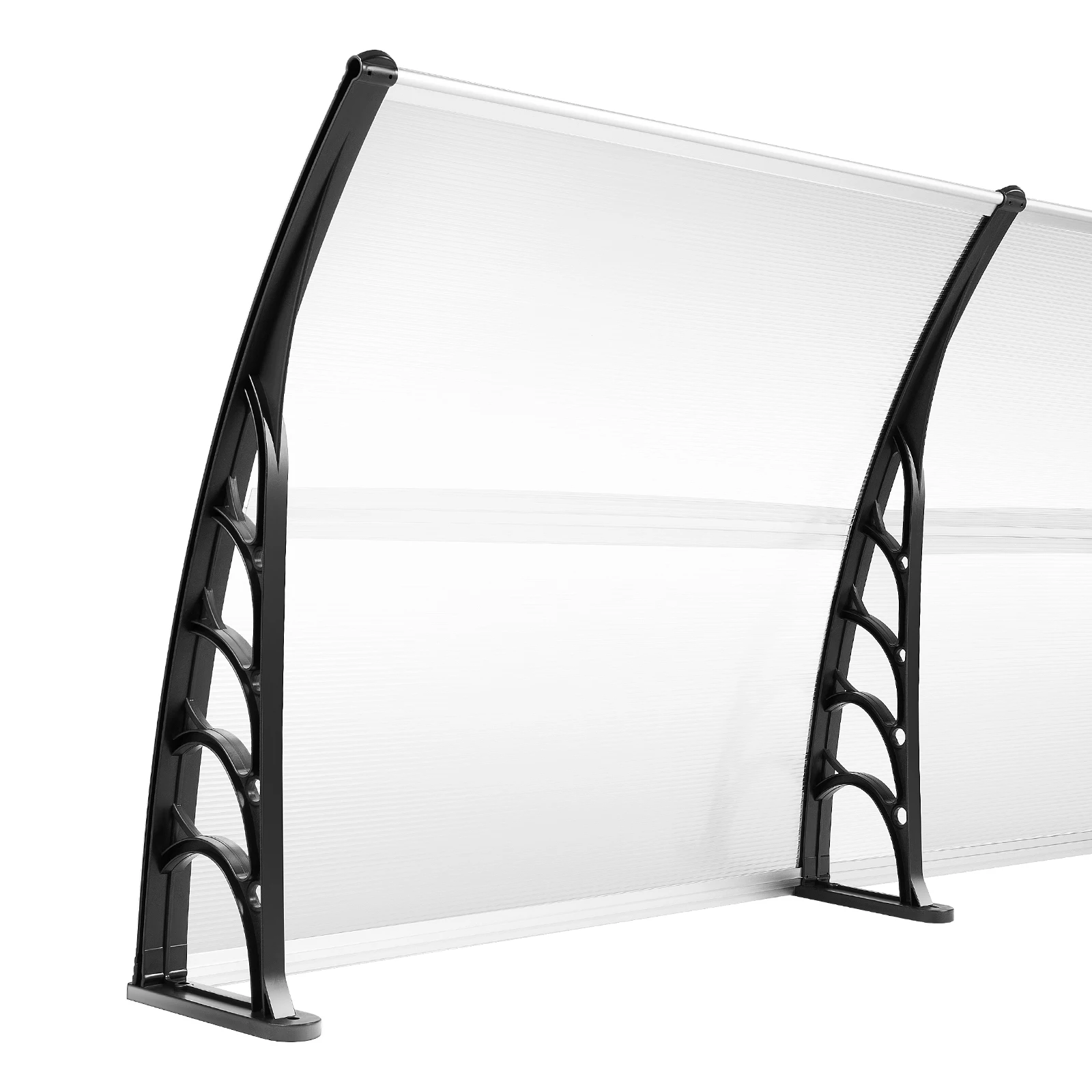 200x90cm Outdoor Canopy Heavy-duty Rainproof Door Canopy for Patio Yard Garden Doors and Windows Isolate Ultraviolet Rays