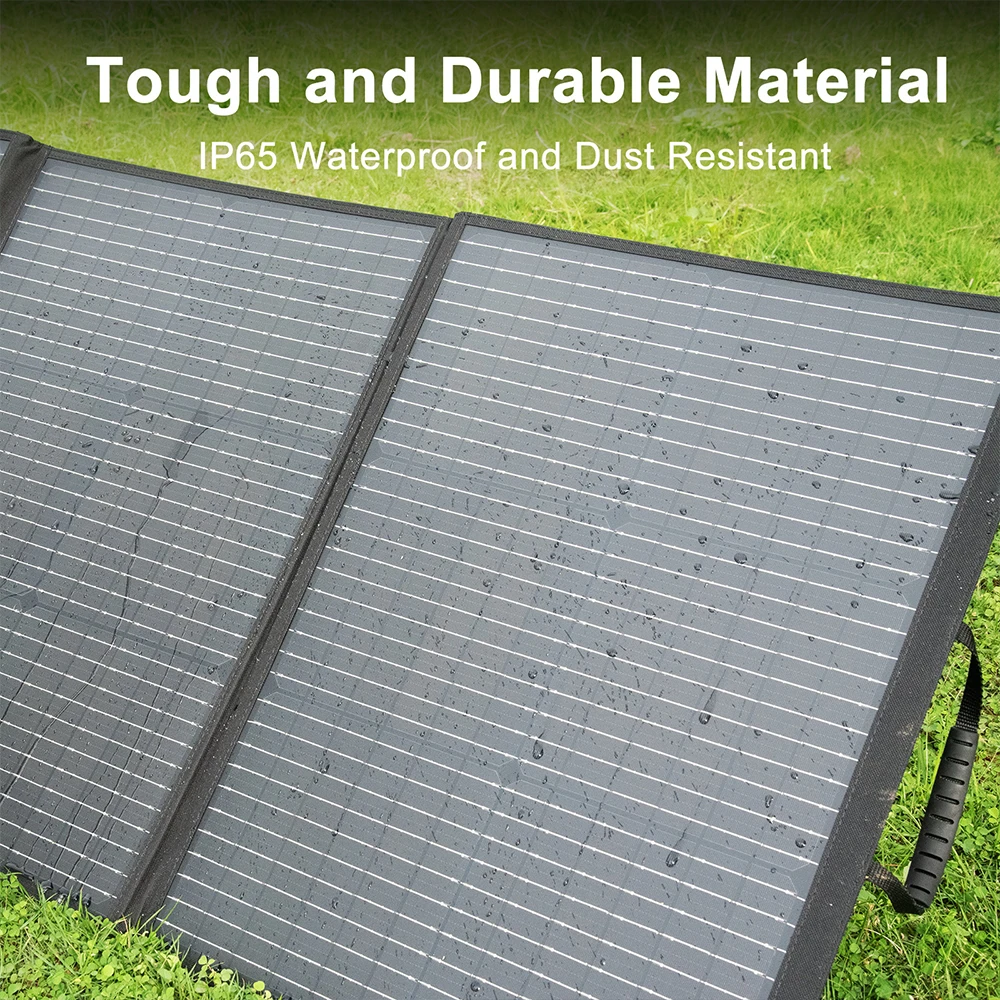 SOLARPLAY 200W 18V Solar Panel Kit Foldable Solar Panel Outdoor Rechargeable Solar Charger For Portable Camping Power Station