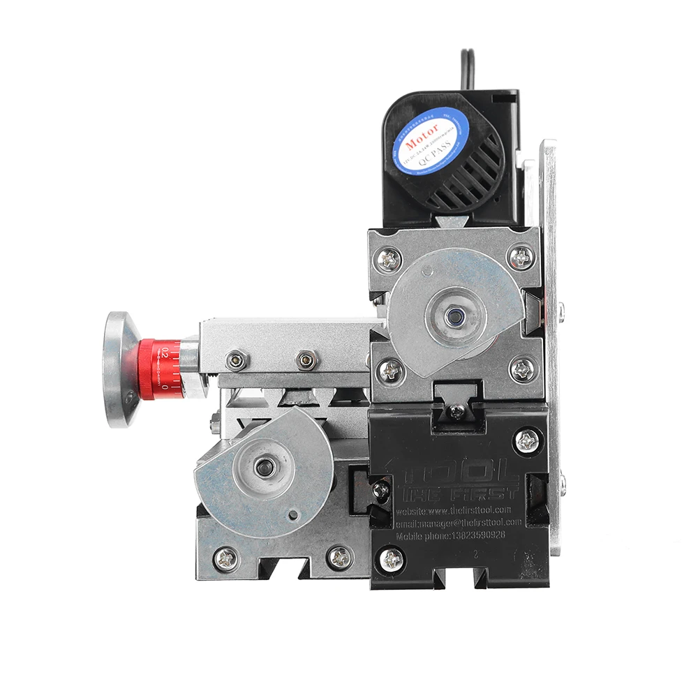 Z20002M Mini Wood Lathe EU Plug 12V DC 2A 24W Multi-purpose 2000rpm Metal Rotating Lathe Machine Woodworking Tool