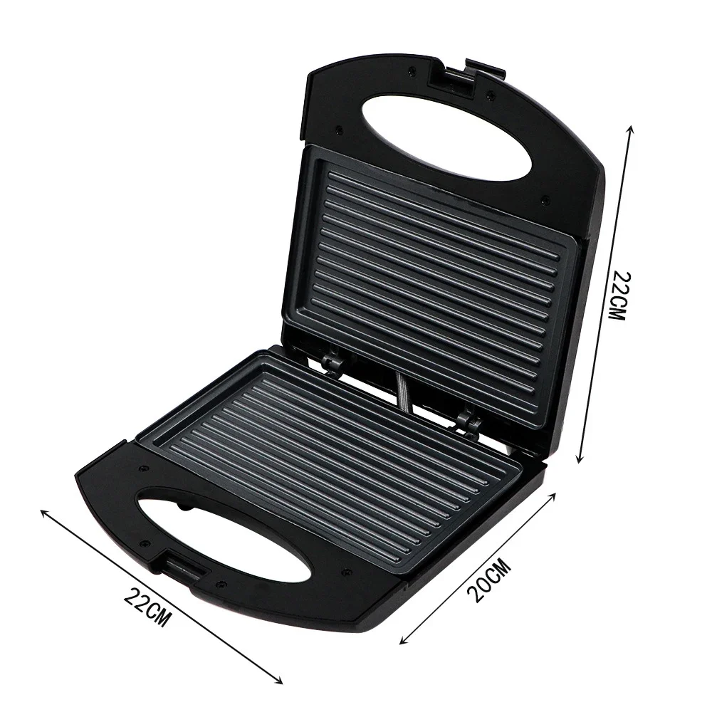 850W Electric Sandwich Maker Grill Panini Non Stick Pan Waffle Toaster Cake Breakfast Machine Barbecue Steak Frying Oven