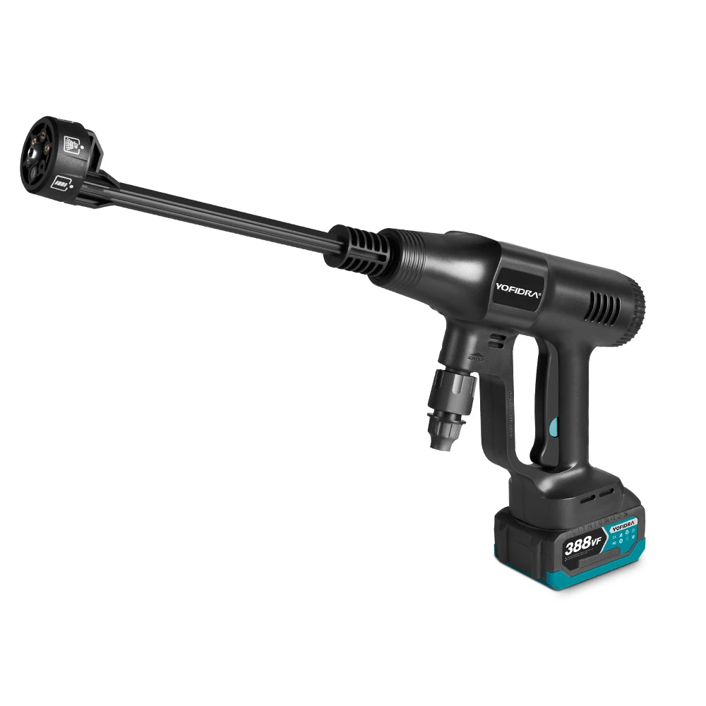 YOFIDRA 6 IN1 High Pressure Car Water Spray Gun 200Bar Cordless Garden Washing Machine Cleaner Power Tool For Makita Battery Pin