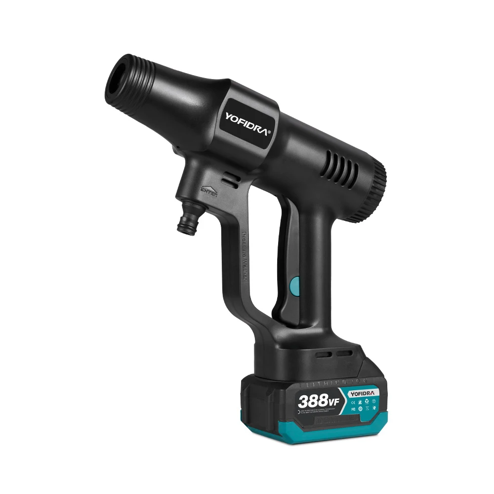 YOFIDRA 6 IN1 High Pressure Car Water Spray Gun 200Bar Cordless Garden Washing Machine Cleaner Power Tool For Makita Battery Pin