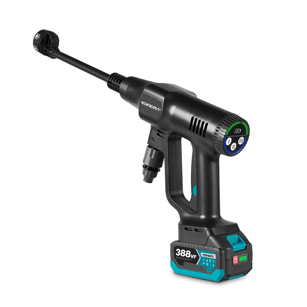 YOFIDRA 6 IN1 High Pressure Car Water Spray Gun 200Bar Cordless Garden Washing Machine Cleaner Power Tool For Makita Battery Pin