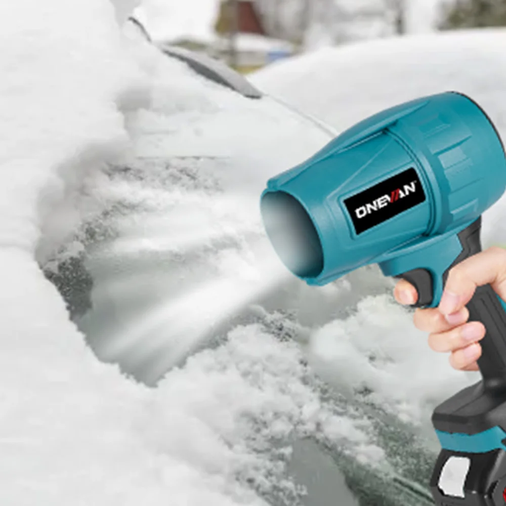ONEVAN 350M/S Brushless Electric Turbo Fan Blower 3500W Cordless Jet Fan Snow Leaf Dust Air Blowing Tool For Makita Battery Pin