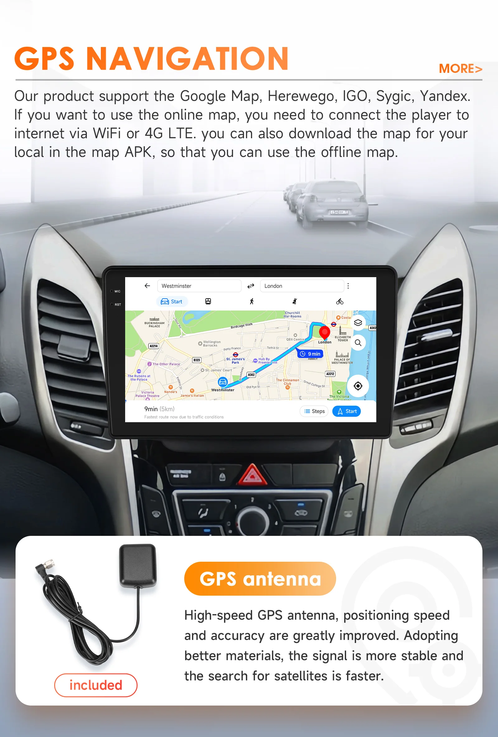 Hizpo Android 14 Car Radio For Hyundai i30 Grand Elantra Grant 2011 2012 2013 2014 2015 2016 2017 Carplay Multimidia Video GPS
