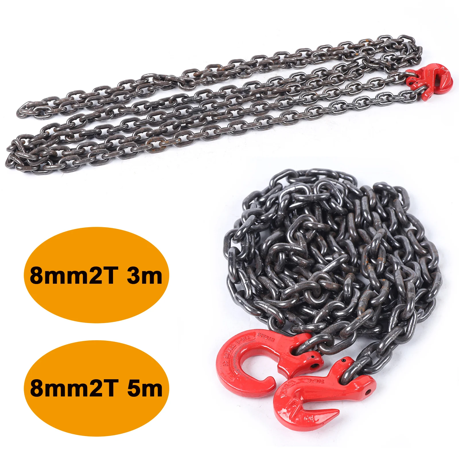 2T Leg Chain Slings Lifting Tool,20Mn2 Alloy Steel 8Mm Chain Sling Lifting Tool For Mining, Machinery, Ports, Building, Etc.