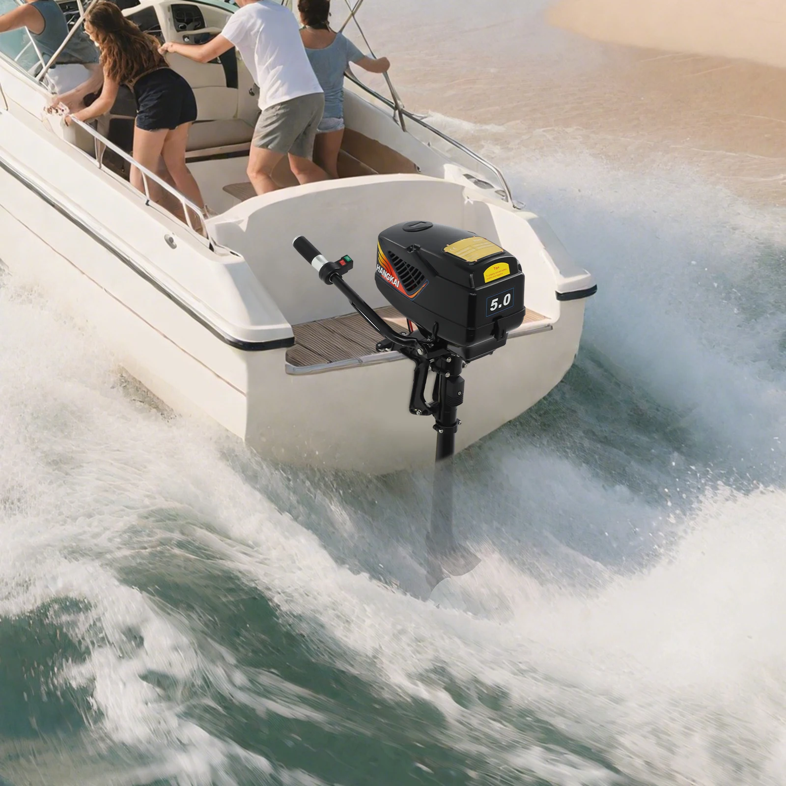 HANGKAI Electric Outboard Motor 48V 1200W Boat Accessories Marine Long /Short Shaft