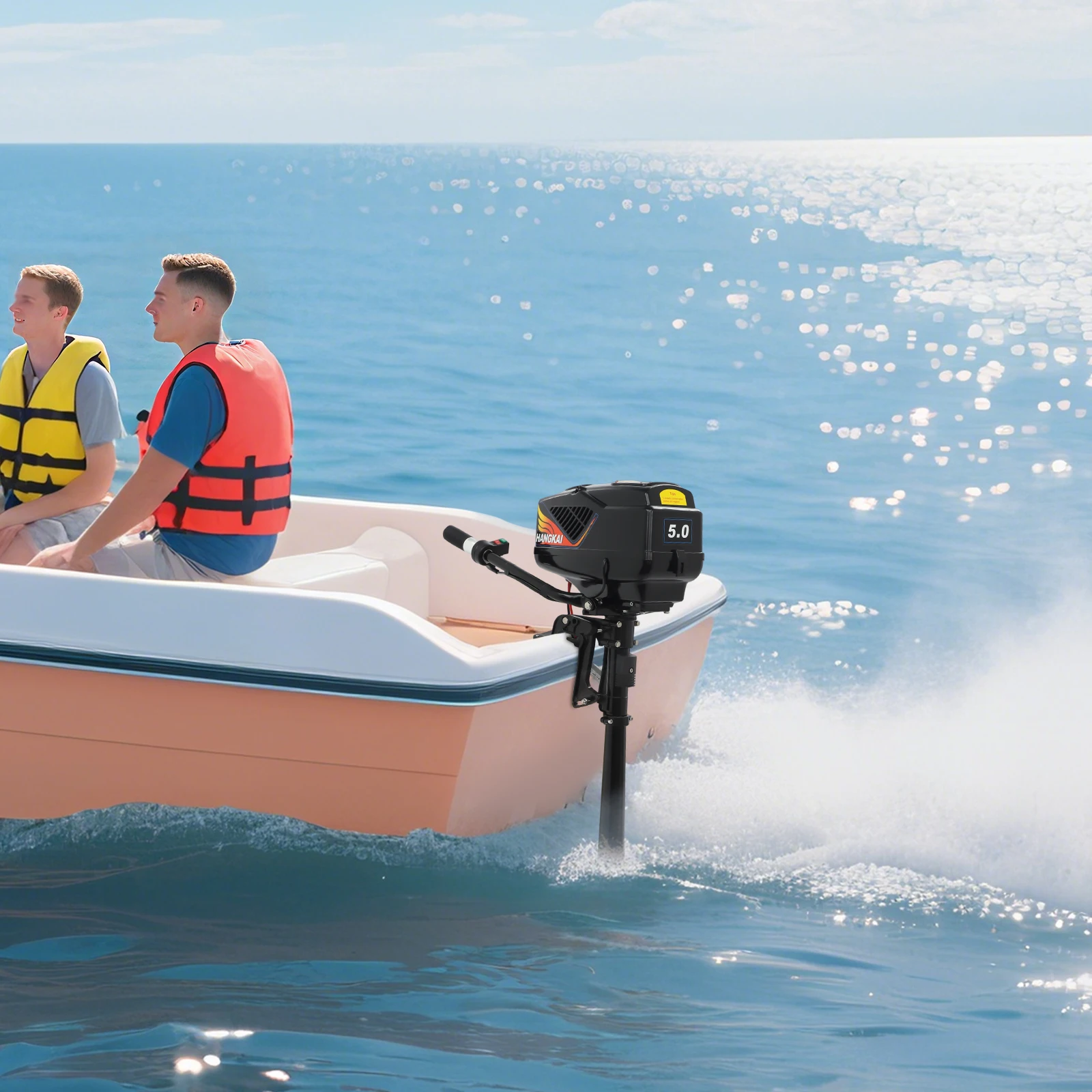 HANGKAI Electric Outboard Motor 48V 1200W Boat Accessories Marine Long /Short Shaft