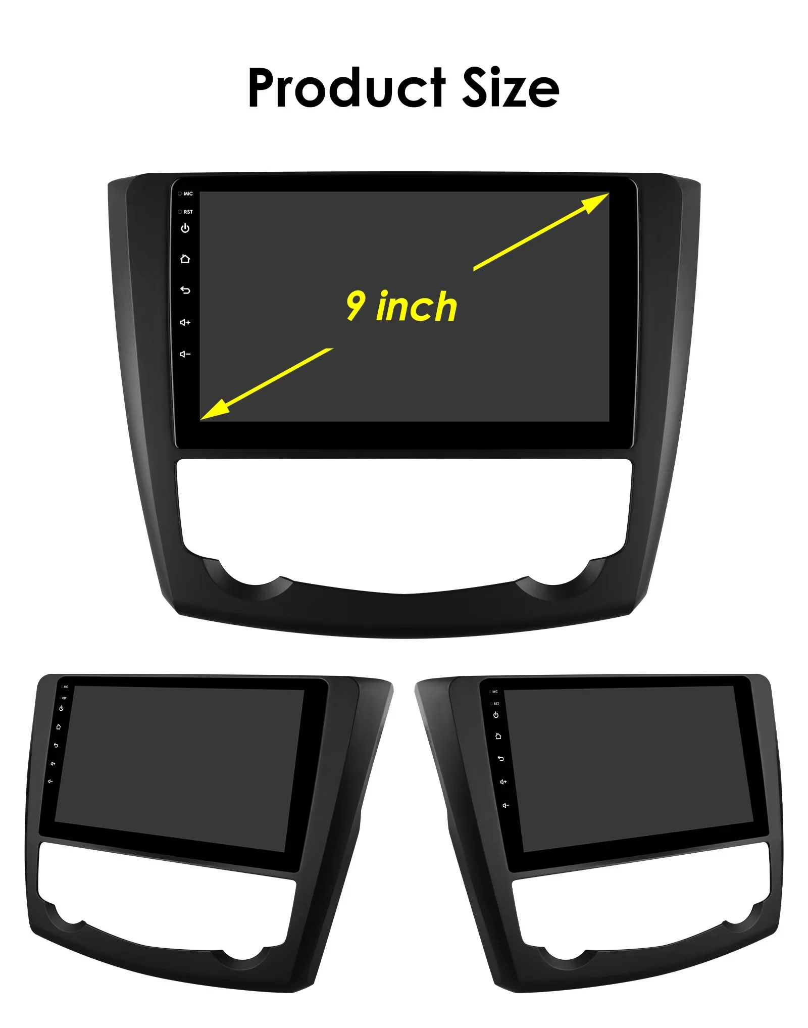 9" Hizpo 2Din Android14 Car Radio for Renault Kadjar 2015 - 2019 DSP RDS GPS Navigation Auto 4G BT CarPlay UIS7862 Multimedia