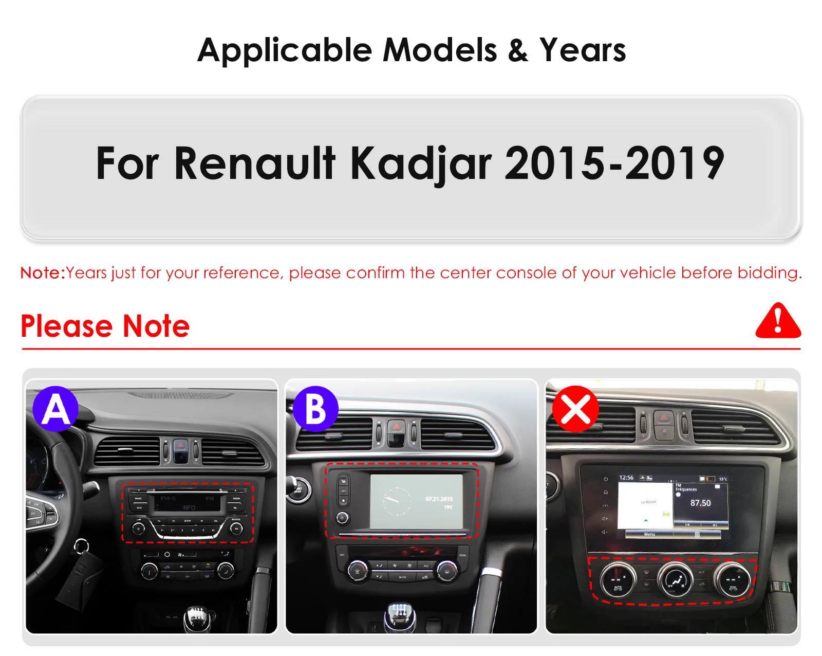 9" Hizpo 2Din Android14 Car Radio for Renault Kadjar 2015 - 2019 DSP RDS GPS Navigation Auto 4G BT CarPlay UIS7862 Multimedia