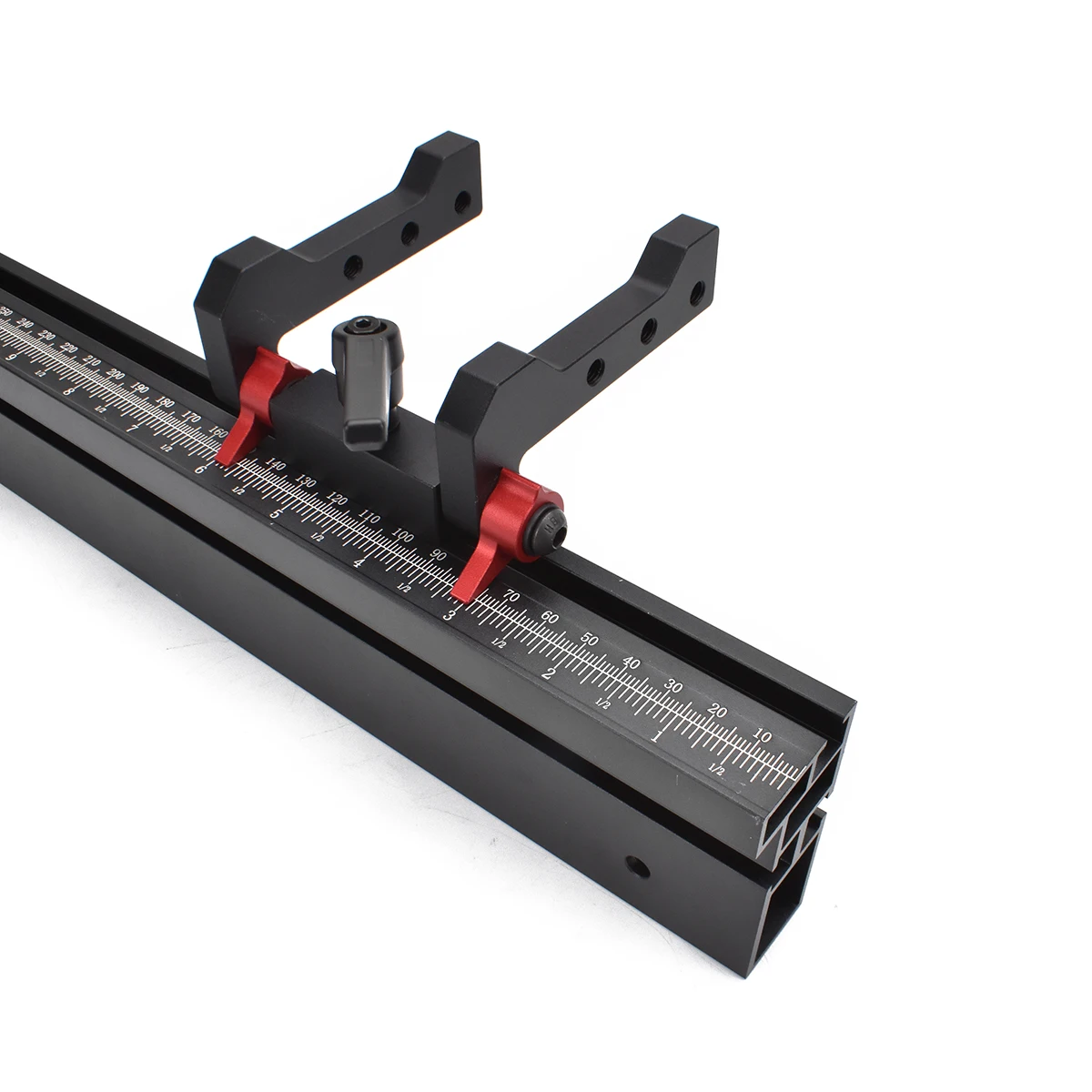 407mm-760mm Telescope Miter Gauge Fence Extended Support for Woodworking Miter Gauge Table Saw Router Table by ENJOYWOOD
