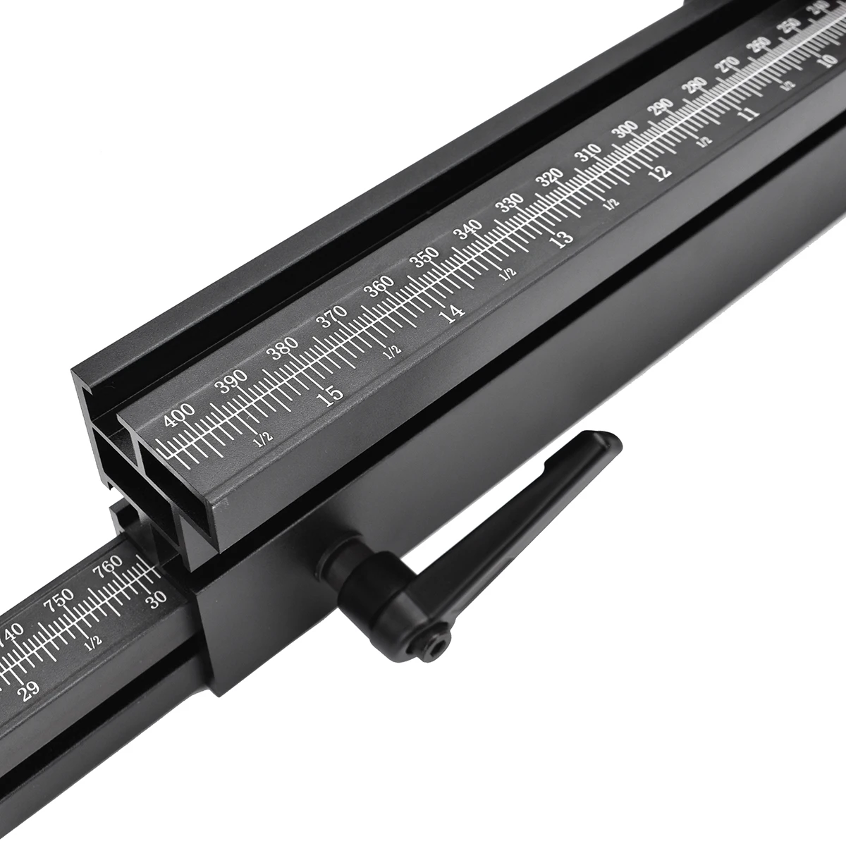 407mm-760mm Telescope Miter Gauge Fence Extended Support for Woodworking Miter Gauge Table Saw Router Table by ENJOYWOOD