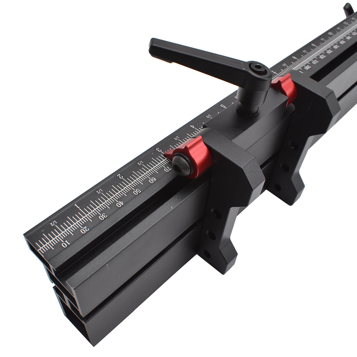 407mm-760mm Telescope Miter Gauge Fence Extended Support for Woodworking Miter Gauge Table Saw Router Table by ENJOYWOOD