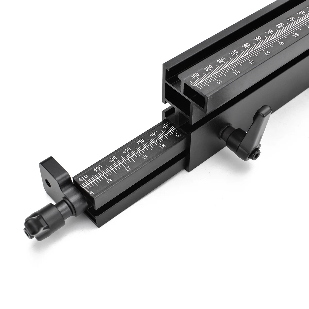 407mm-760mm Telescope Miter Gauge Fence Extended Support for Woodworking Miter Gauge Table Saw Router Table by ENJOYWOOD