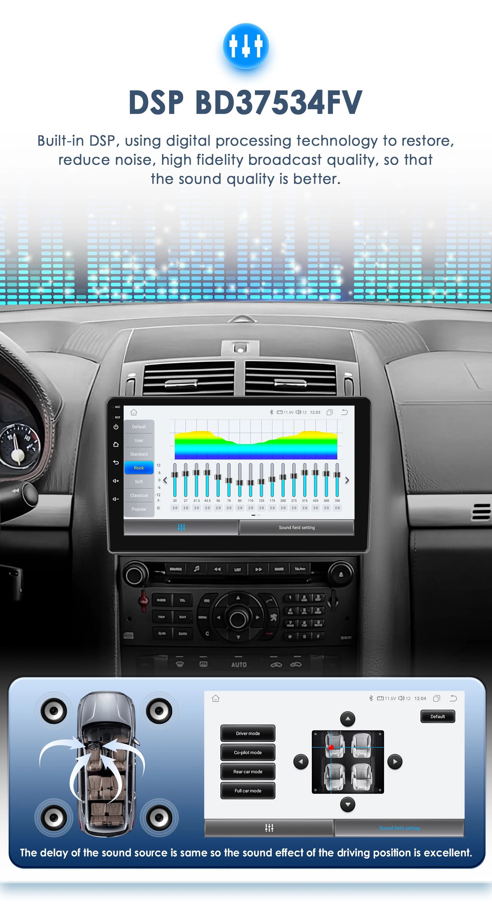 Hizpo 2Din Android13 Car Radio for Peugeot 407 CC SW 2004 - 2011 Wireless Android Auto CarPlay GPS RDS DSP 4G BT SWC UI8581