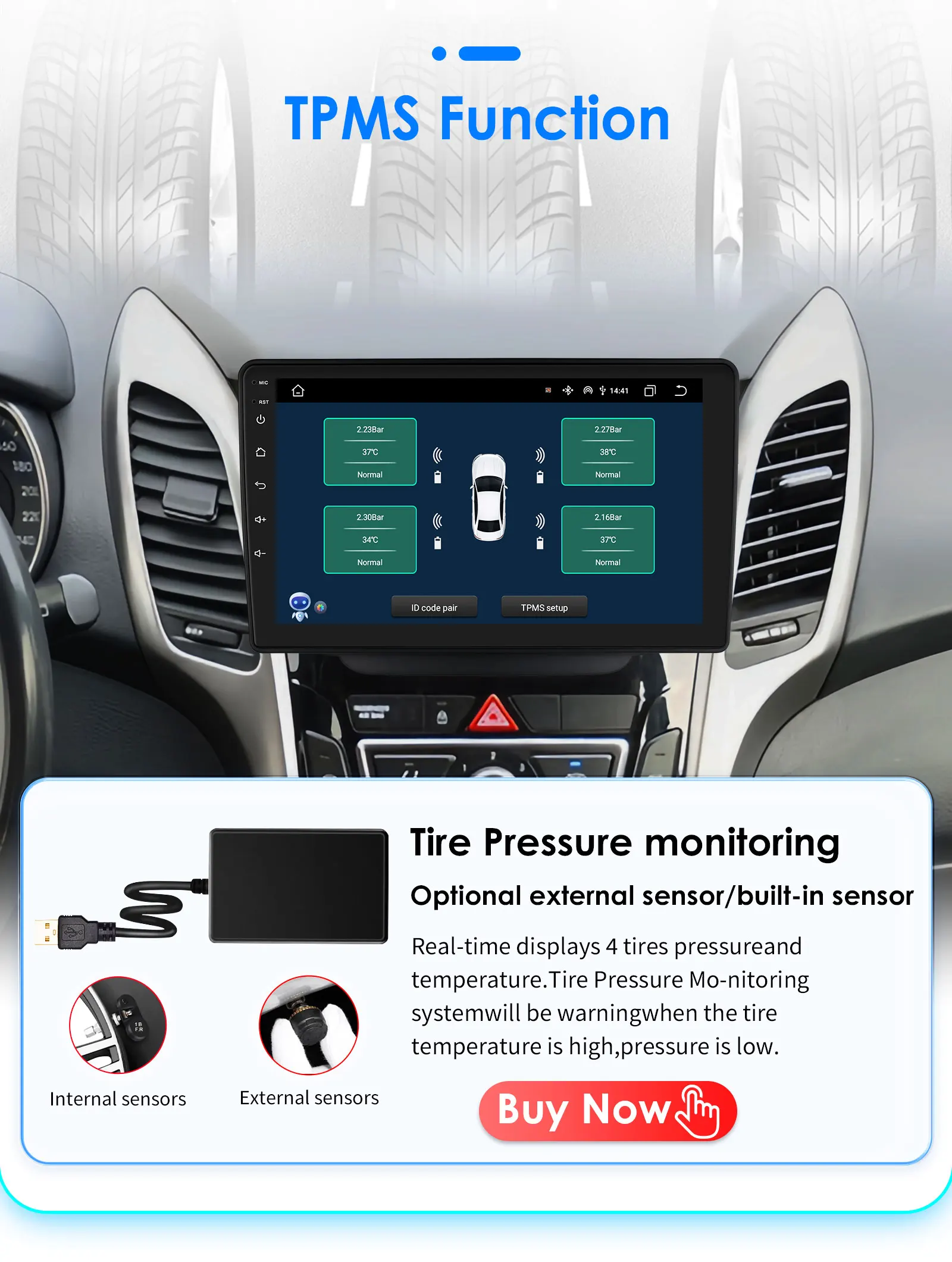 Hizpo 2Din 9inch Android Auto Car Radio for Hyundai i30 Elantra GT 2011- 2017 Navigation GPS DSP RDS BT 4G SWC CarPlay