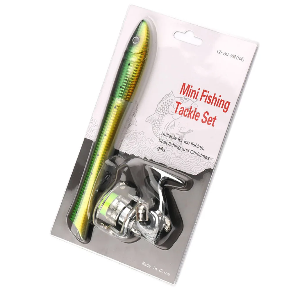 Pen Fishing Pole 55.1 Inch Mini Pocket Fishing Rod Travel Fishing Rod Set Telescopic Fishing Rod Spinning Reel Combo Kit