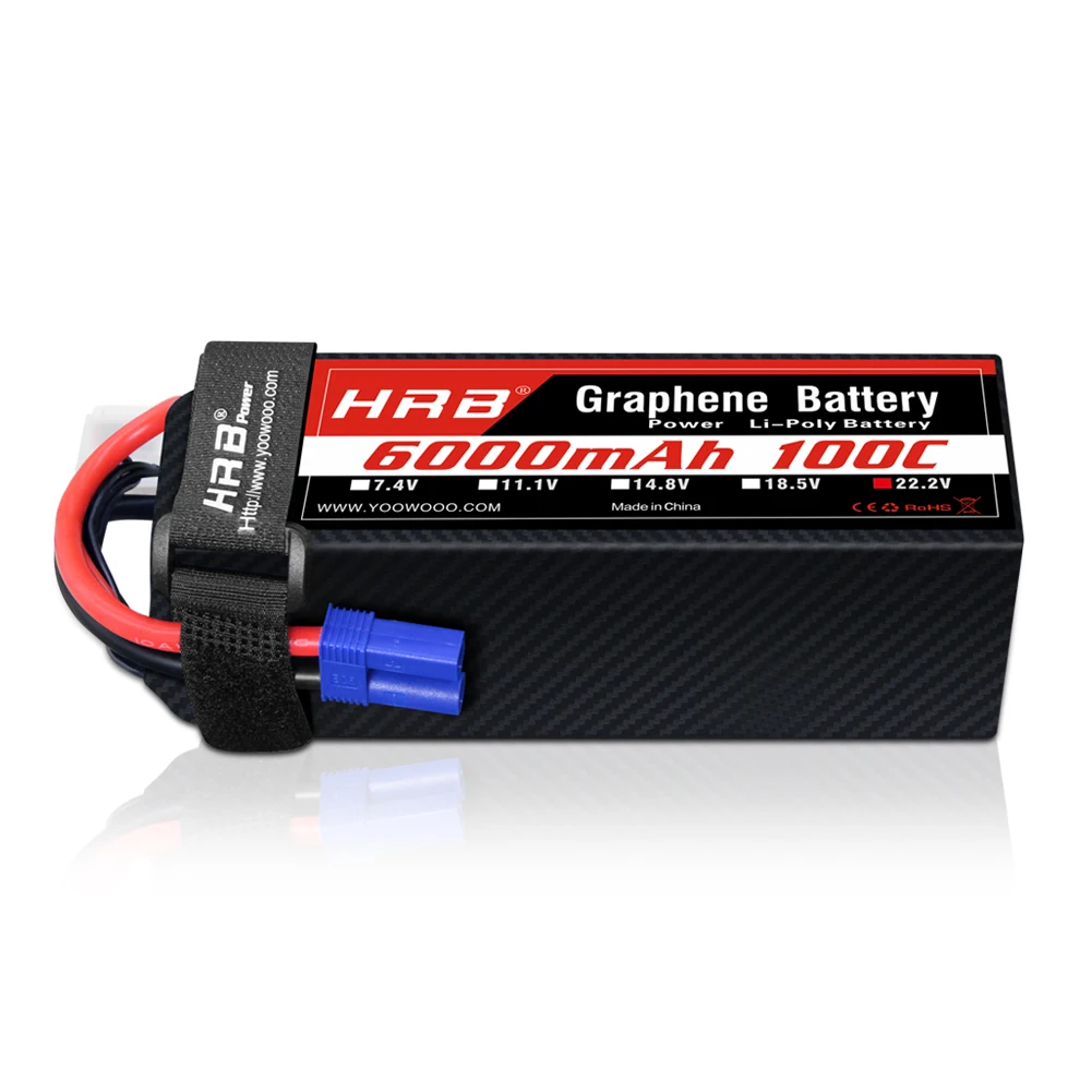 HRB 100C Graphene Battery 2S 3S 4S 6S Lipo 3300mah 4000mah 5000mah 6000mah 7000mah RC Battery with XT90 Connector RC Car Drone