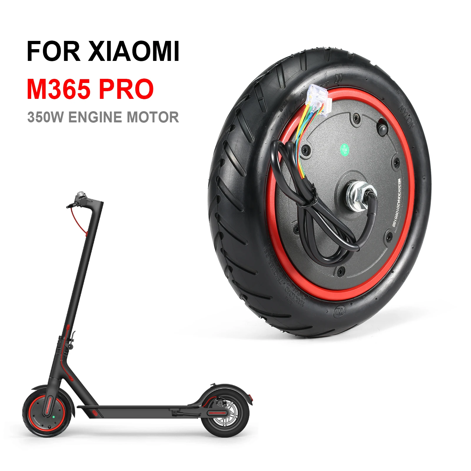 36V 350W Engine Motor Replacement for Xiaomi M365 Pro Electric Scooter Motor Wheel Scooter Accessories Replacement of Driving