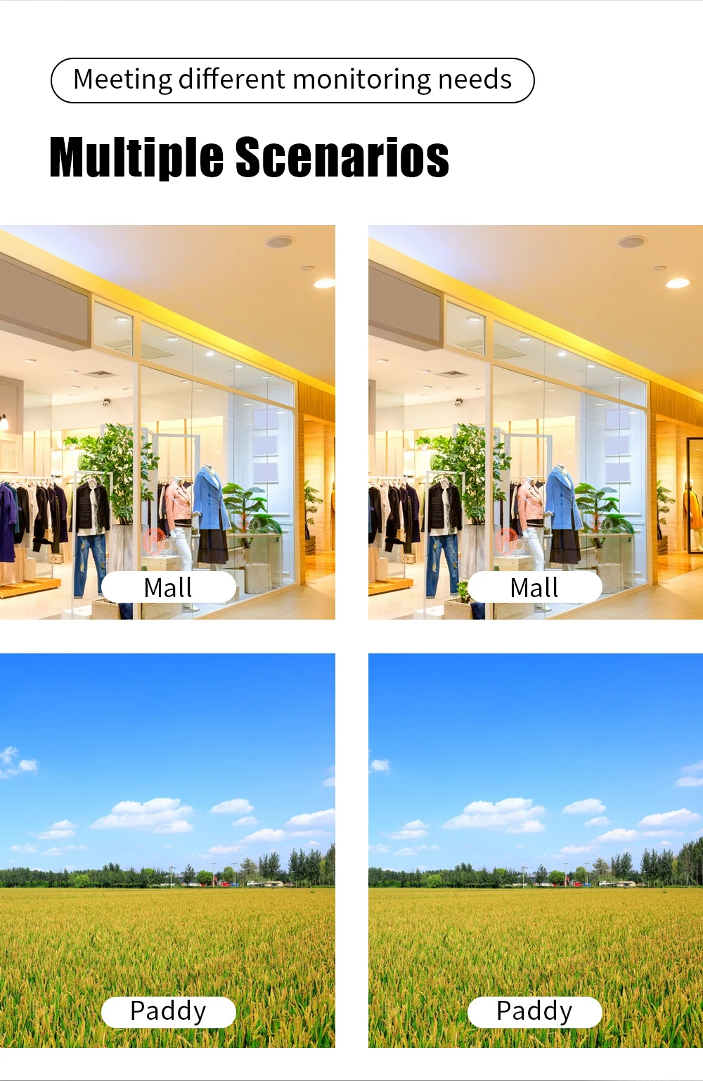 8MP 4K Wireless Monitoring Security Camera Outdoor Dual Lens Pan Tilt IP Camera AI Motion Detection Smart Home Security Camera