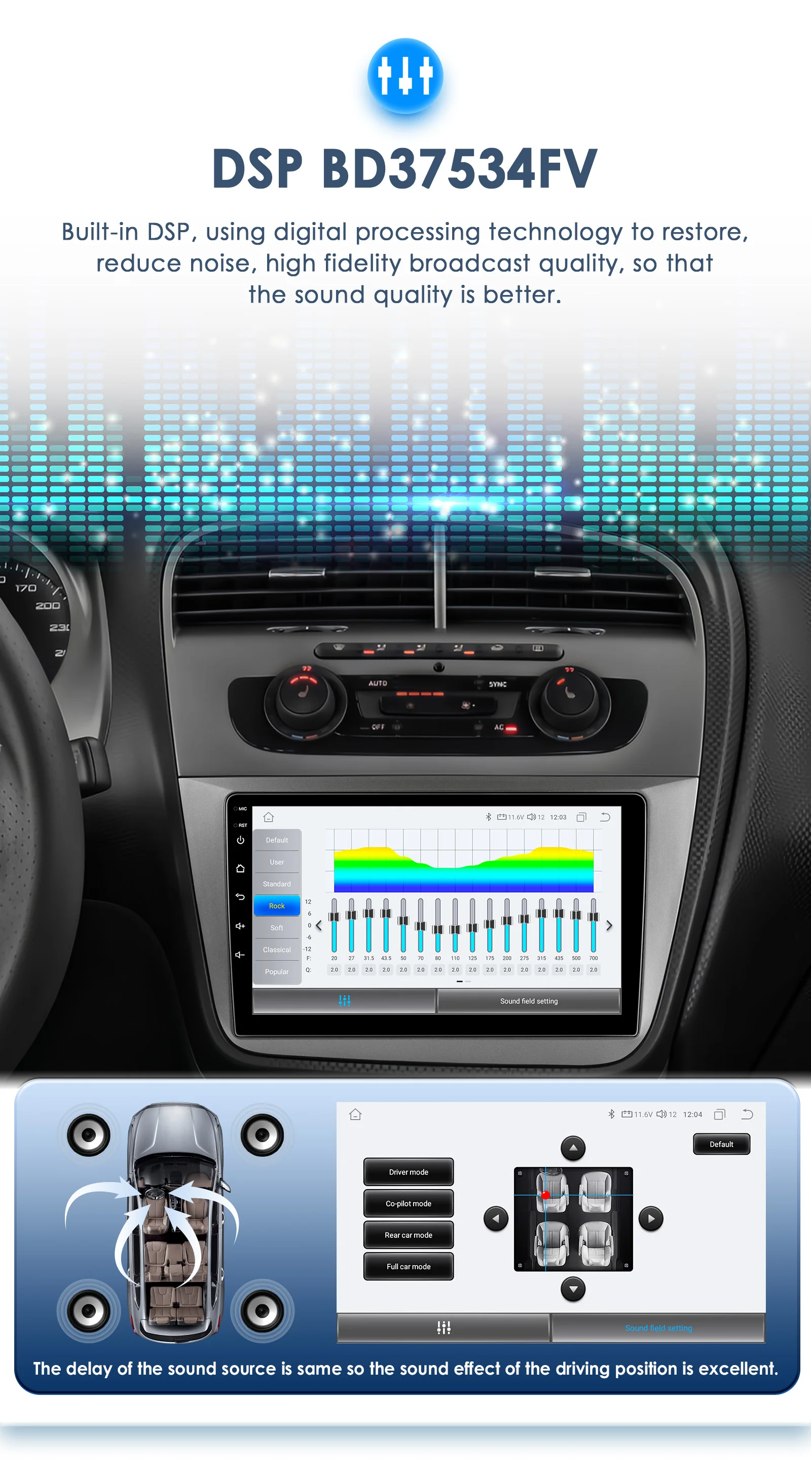 Hizpo 2Din 9inch Android13 Car Radio for Seat Altea 2004 - 2015 Toledo 2004 - 2009 Android Auto CarPlay DSP RDS GPS 4G BT UI8581