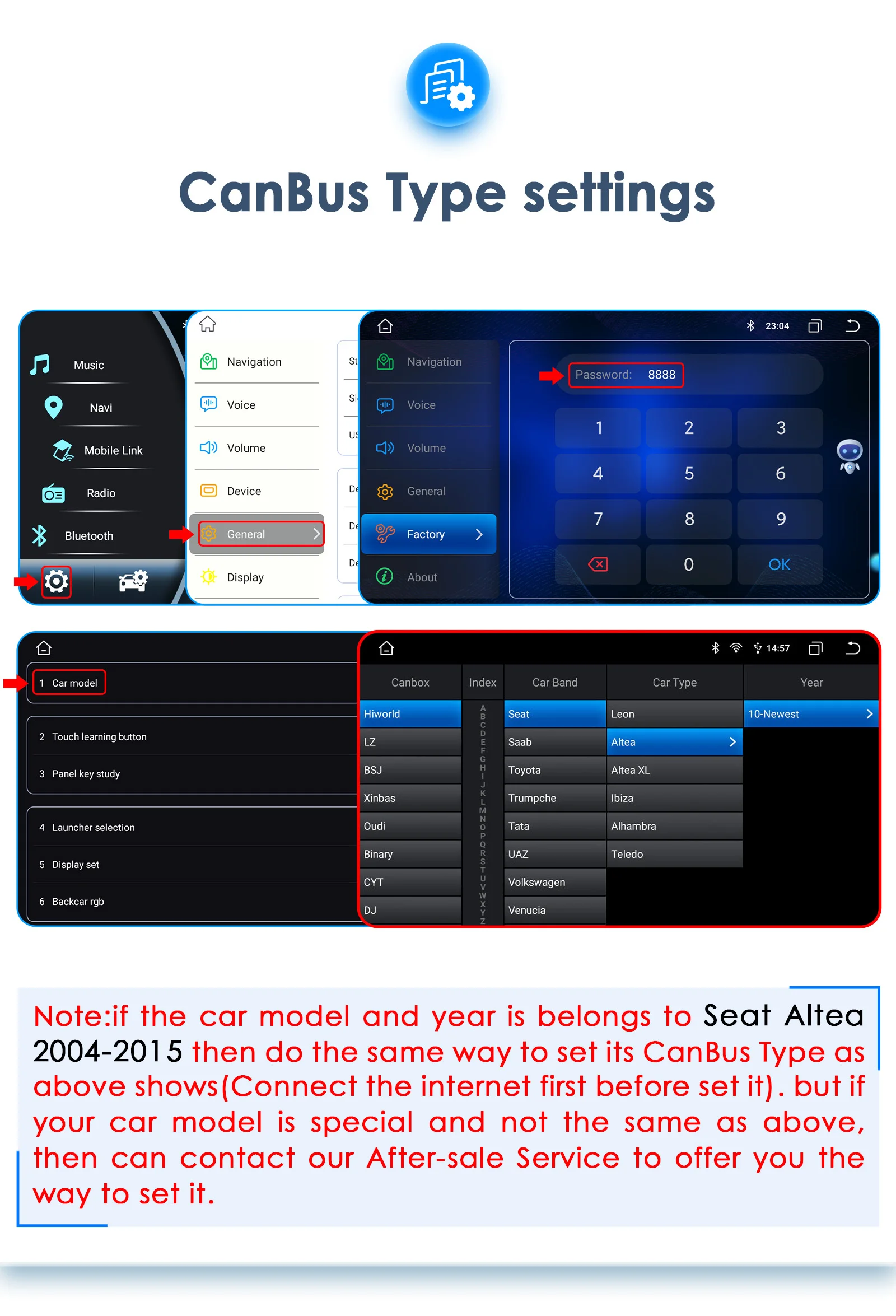 Hizpo 2Din 9inch Android13 Car Radio for Seat Altea 2004 - 2015 Toledo 2004 - 2009 Android Auto CarPlay DSP RDS GPS 4G BT UI8581
