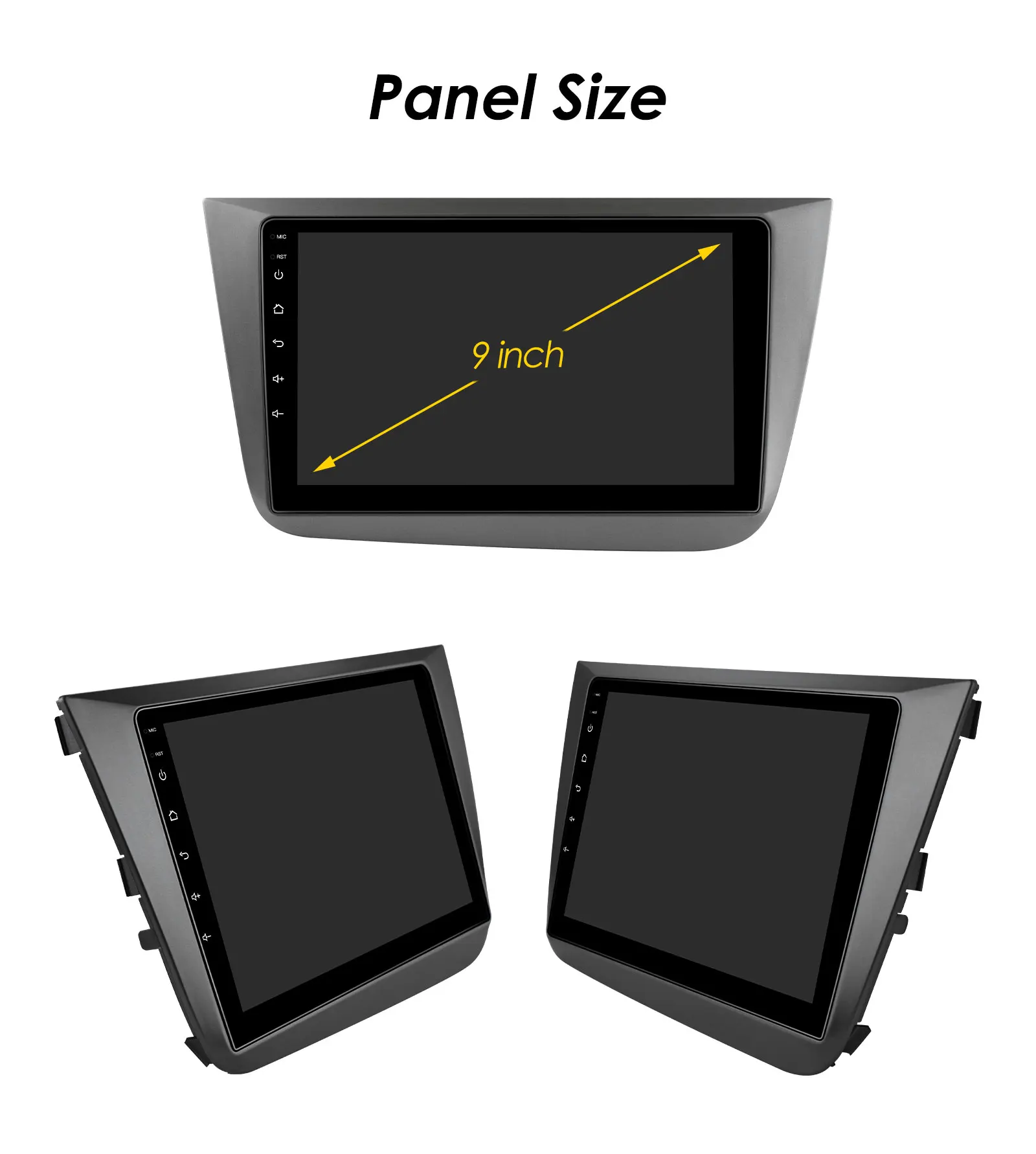 Hizpo 2Din 9inch Android13 Car Radio for Seat Altea 2004 - 2015 Toledo 2004 - 2009 Android Auto CarPlay DSP RDS GPS 4G BT UI8581