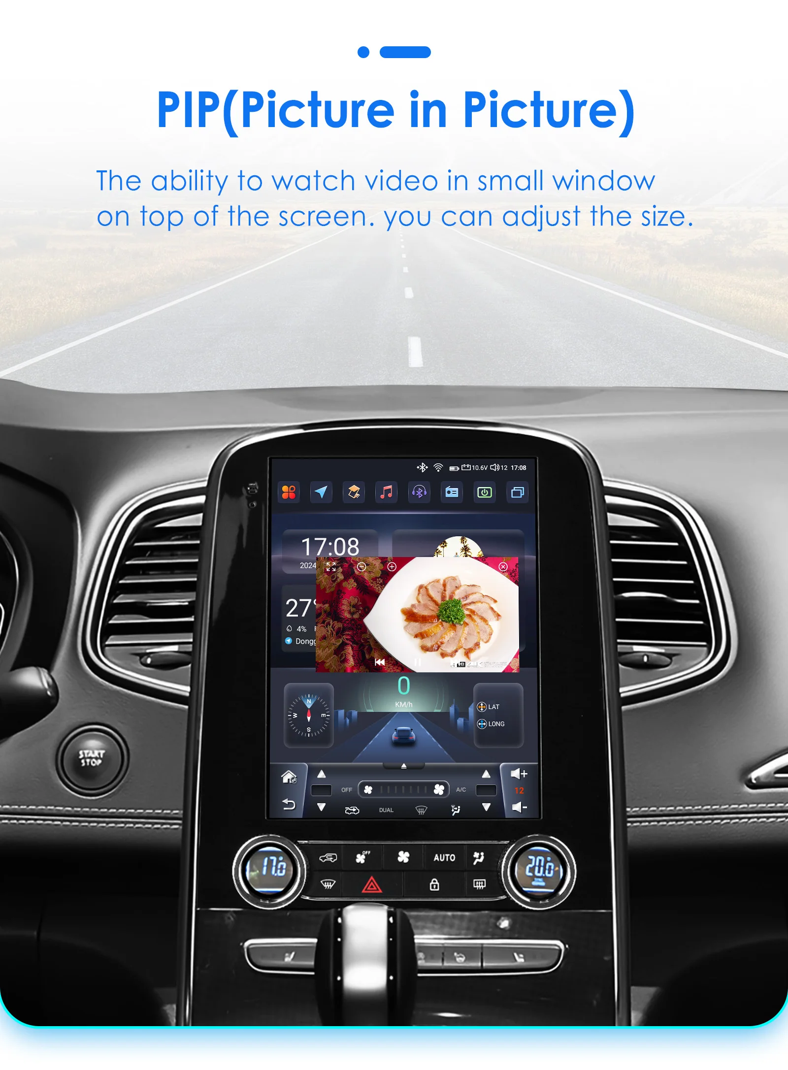 Hizpo For Tesla Style Car Radio For Renault Scenic 2013 - 2024 Wireless Carplay 4G GPS Multimedia GPS 2din Autoradio 9.7 Inch BT