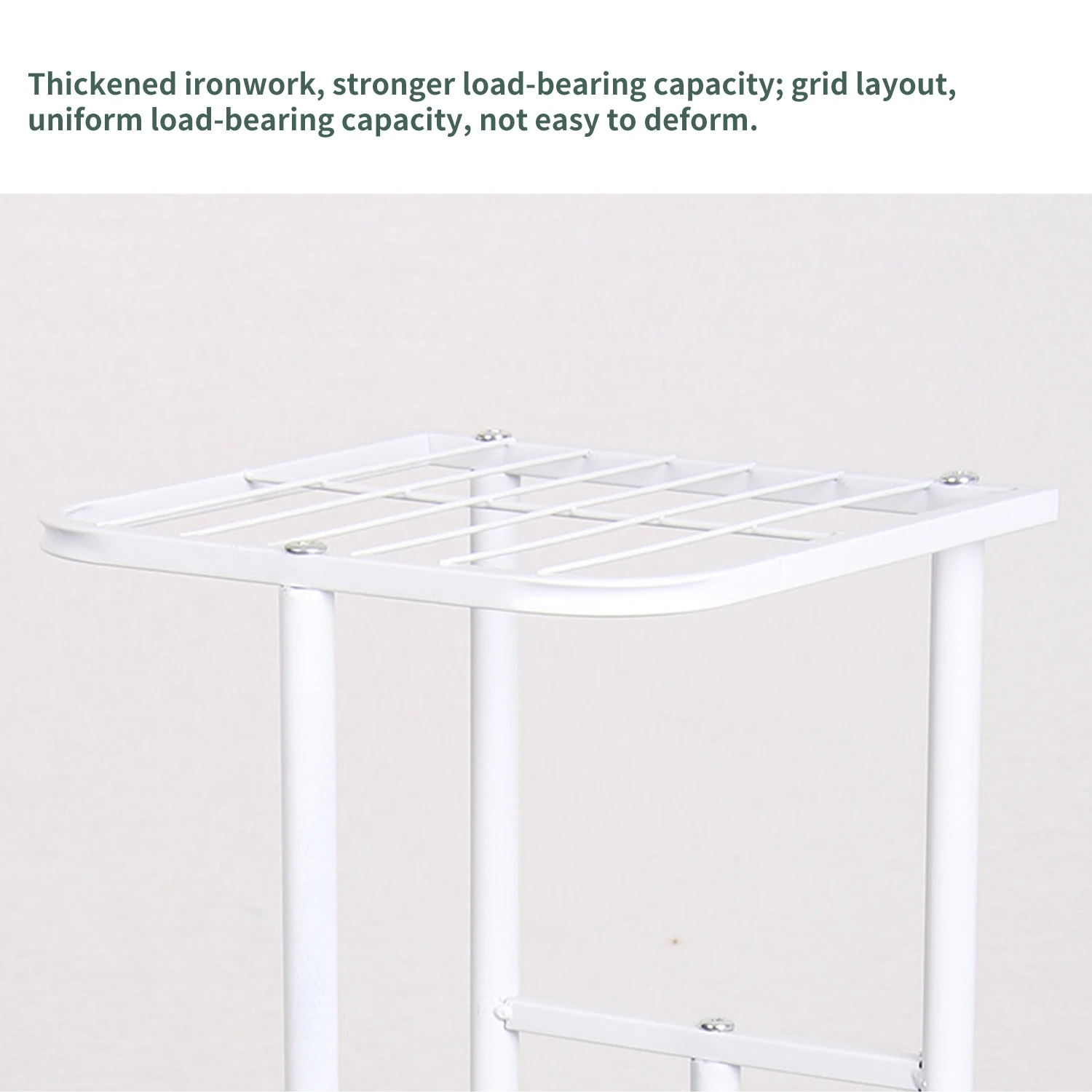 WRUT Iron 6 Layers Plant standard Flower Stand Flower Pot Tray bracelet Family Balcony Garden Bonsai Display Decorative Flower