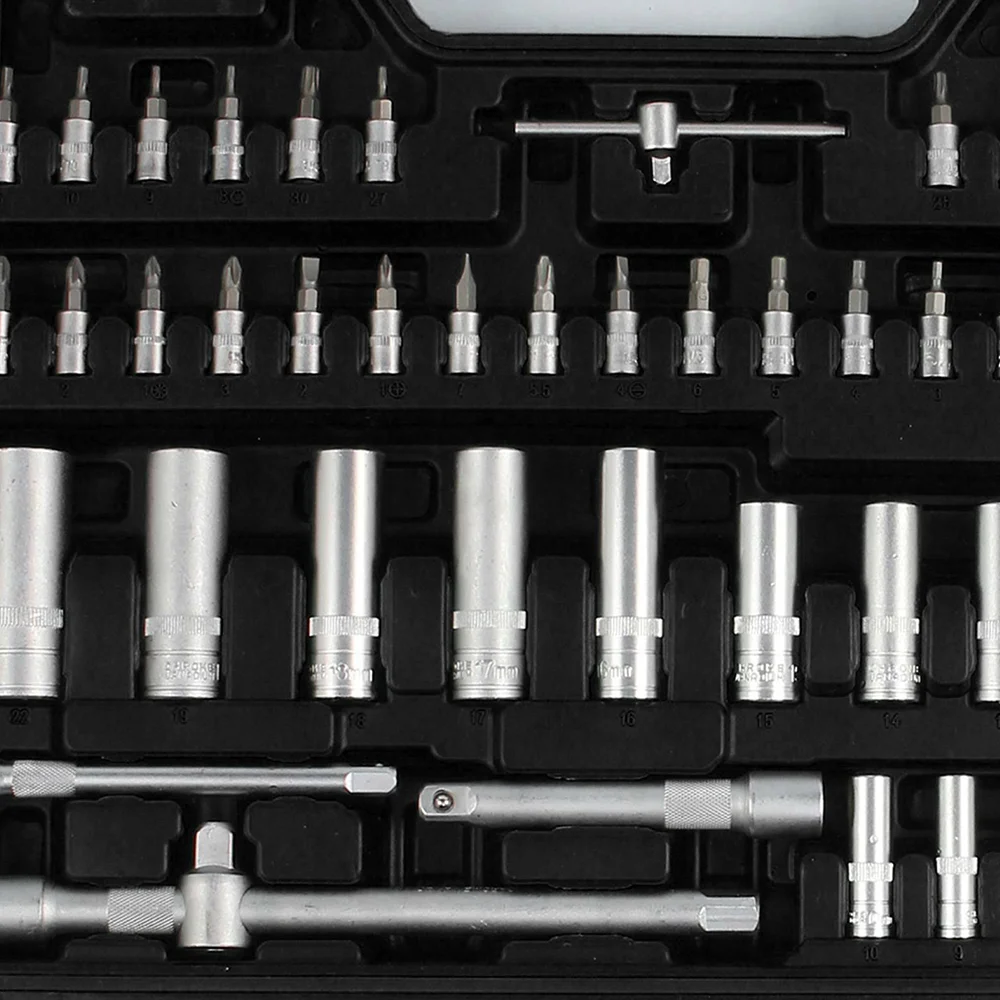 171pc Socket Set Car Repair Tool Ratchet Spanner Wrench Pawl Screwdriver Professional Metalworking Kit Hand Tools Sets Tools Box