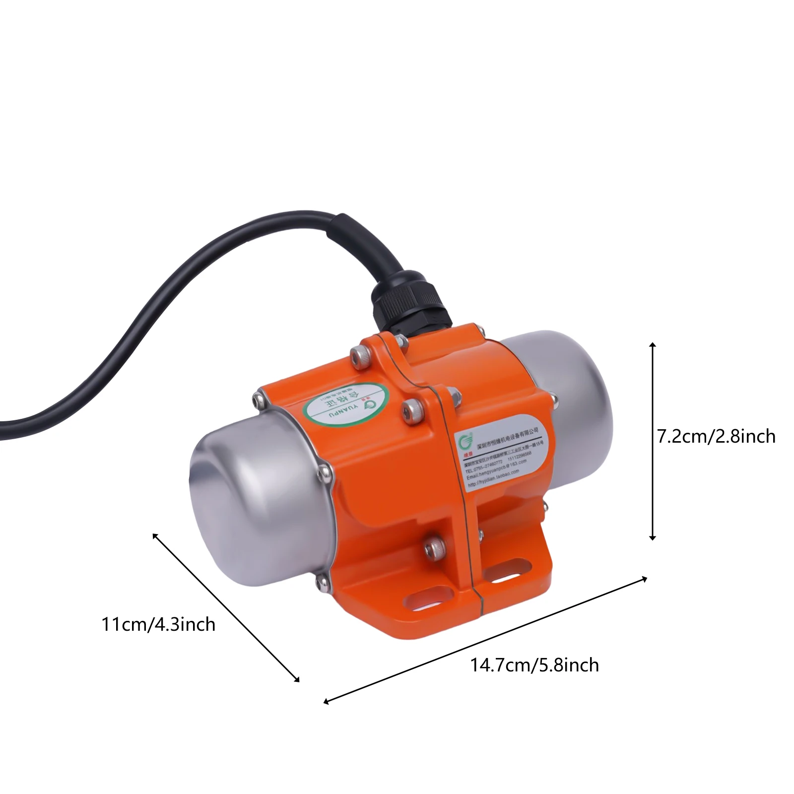 Vibration Motor 40W/50W/60W/90w/100W 1 Phase Vibrator 220V Asynchronous Vibration Motor