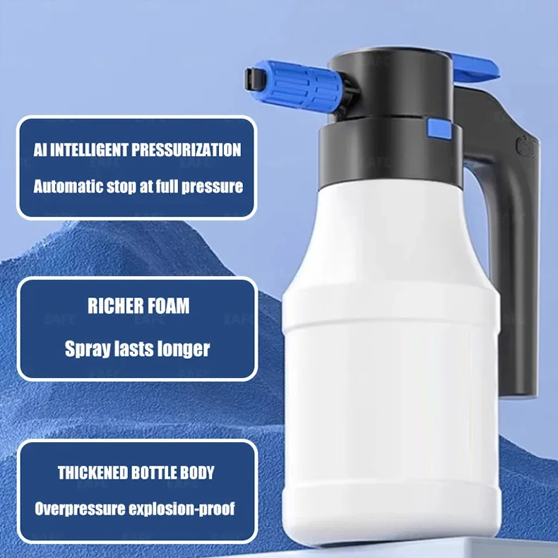 Electric Car Wash Spray Pot High Foam Pa Pot Household High-pressure Washer Pneumatic Water Jet Divine Device Charging