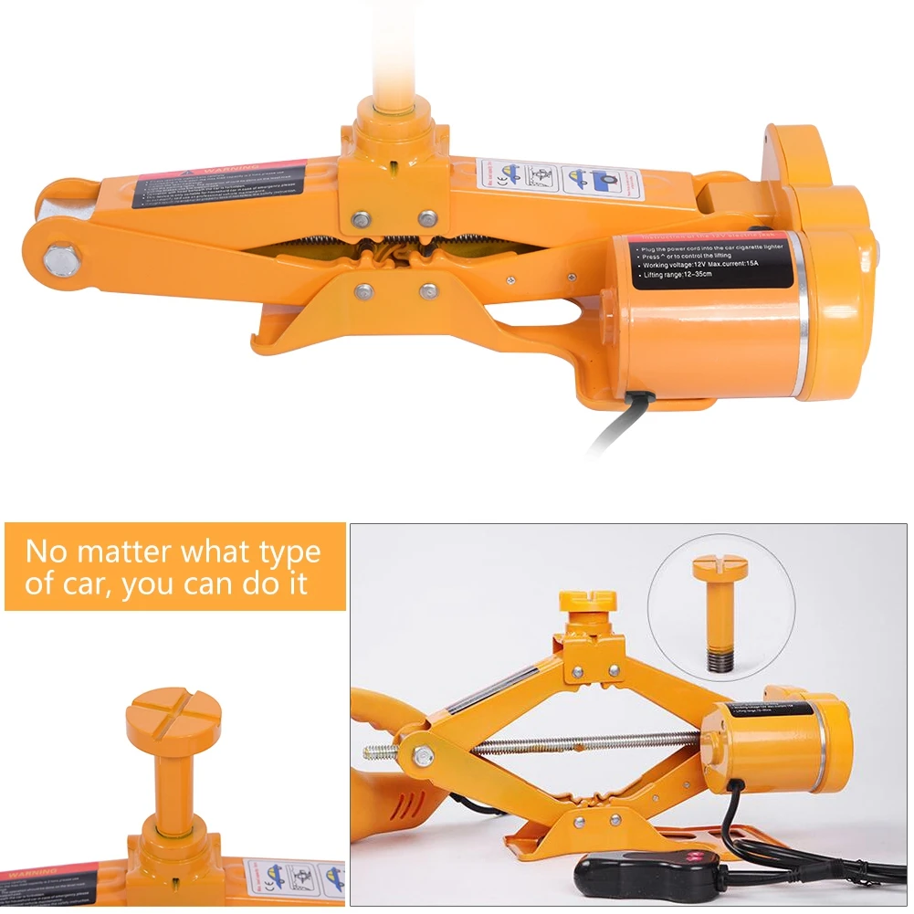 3Ton 12V DC Automotive Car Electric Jack Lifting SUV Van Garage and Emergency Equipment