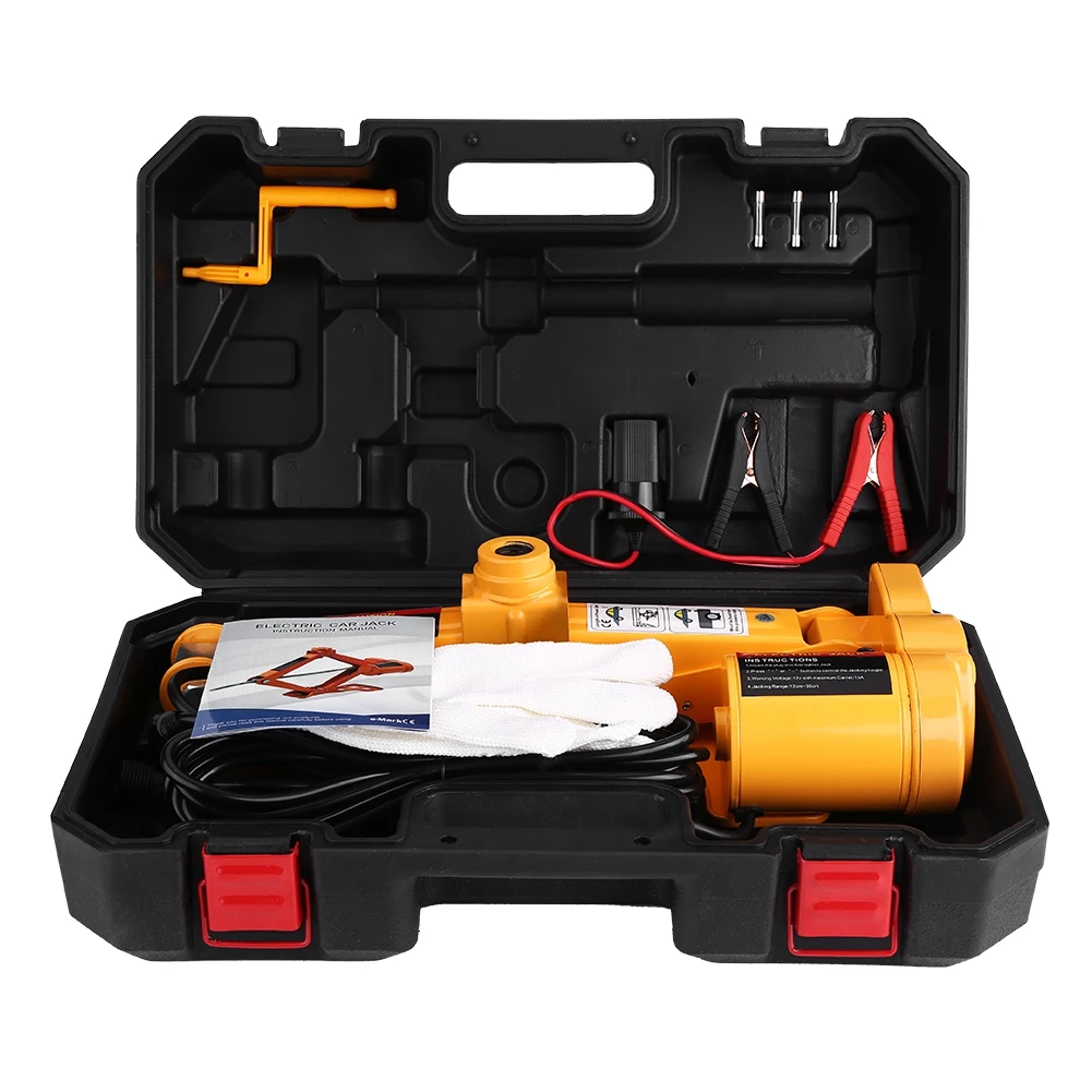3Ton 12V DC Automotive Car Electric Jack Lifting SUV Van Garage and Emergency Equipment