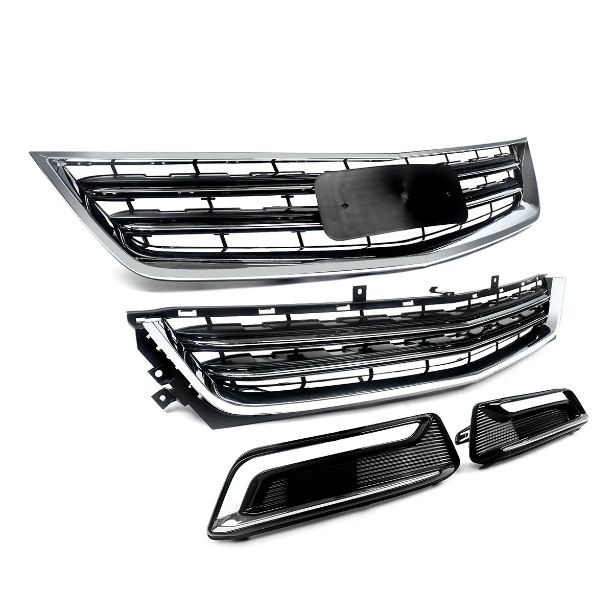SAIQINGSP For 2014-2020 Chevrolet Impala Sedan Chrome + Black ABS Plastic Car Accessories Tools