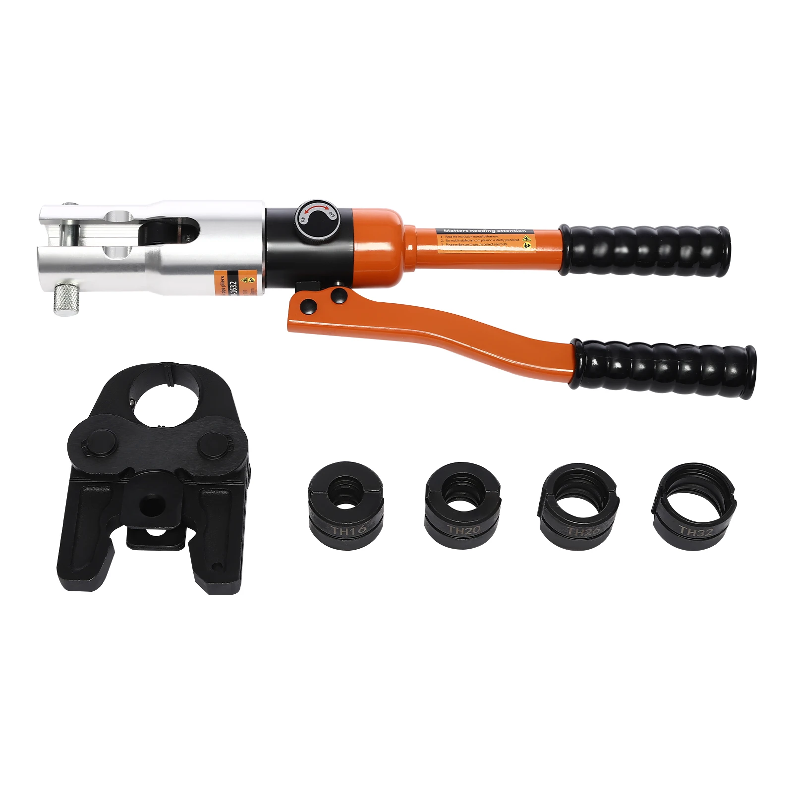 Professional Tube Crimping Pliers Hydraulic Press Tool Pressing Crimper To Crimp Pipes TH/U Molds Crimp Aluminum Plastic, PEX,