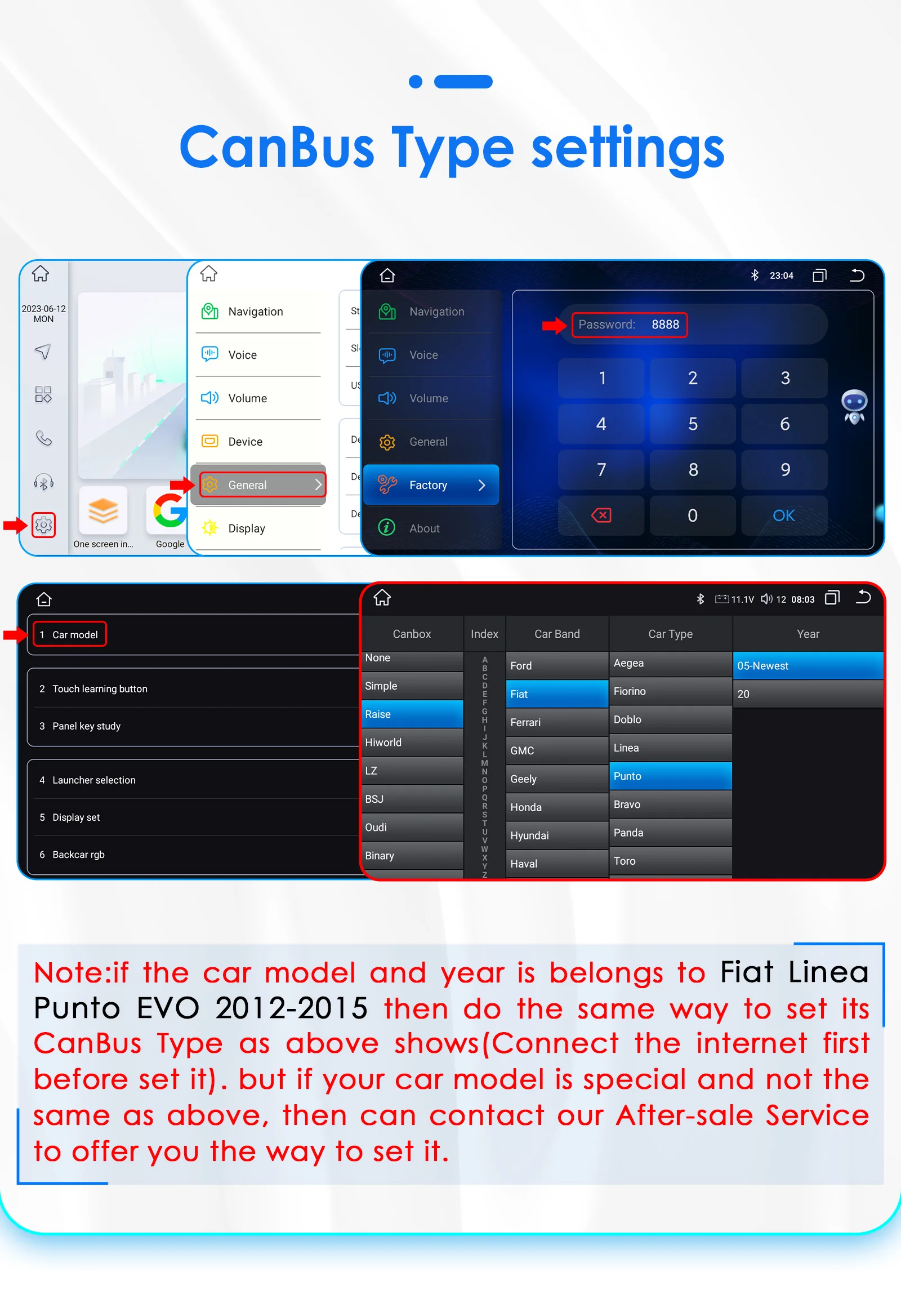 2Din Android 13 Car Radio For Fiat Linea Punto EVO 2012-2015 Car Multimedia GPS 4G Carplay Intelligent Screen autoradio 360Cam