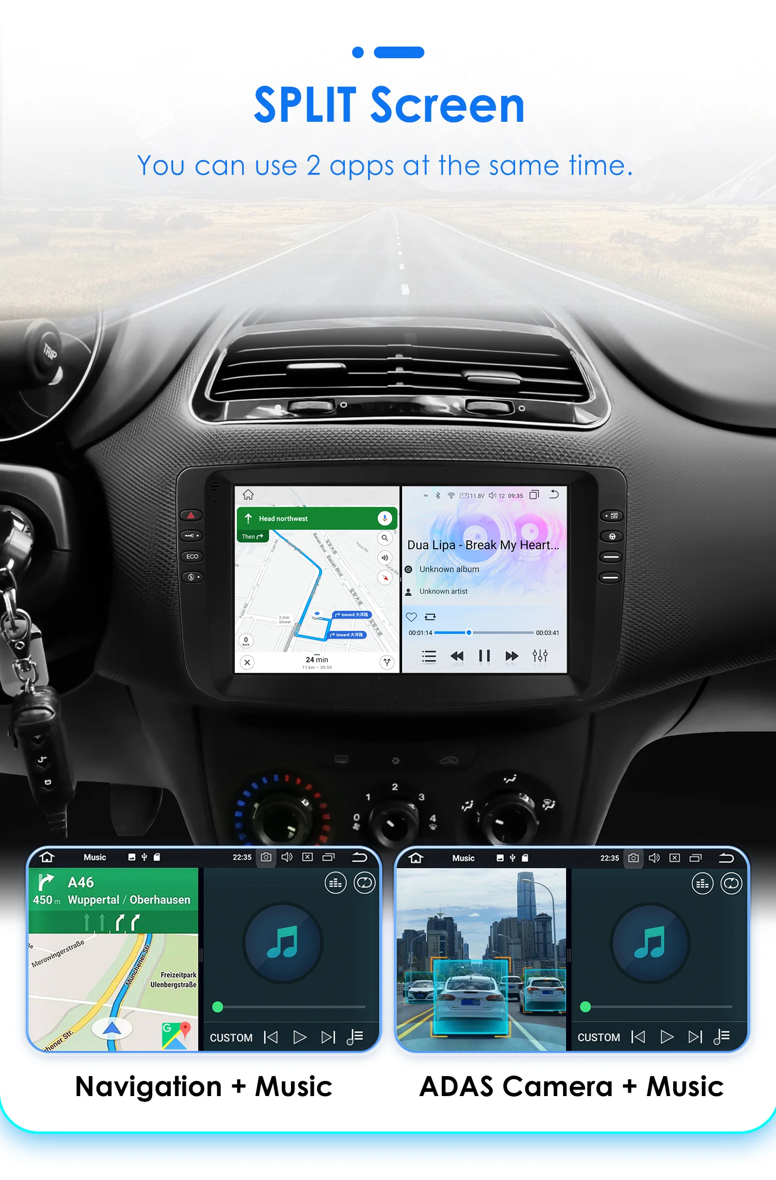 2Din Android 13 Car Radio For Fiat Linea Punto EVO 2012-2015 Car Multimedia GPS 4G Carplay Intelligent Screen autoradio 360Cam