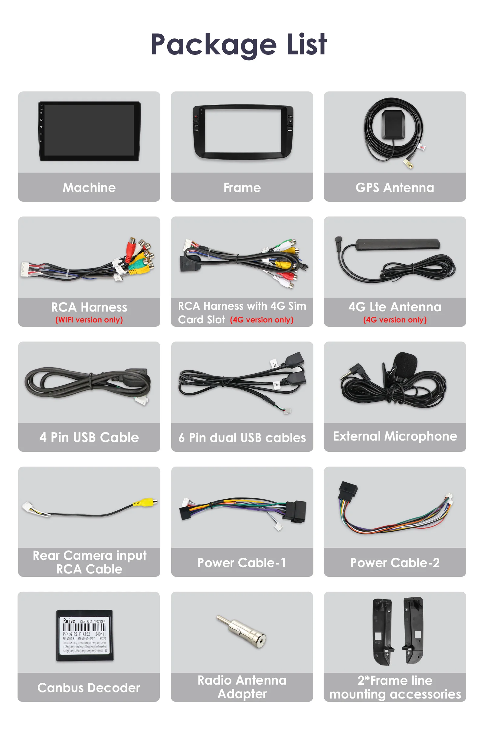 2Din Android 13 Car Radio For Fiat Linea Punto EVO 2012-2015 Car Multimedia GPS 4G Carplay Intelligent Screen autoradio 360Cam