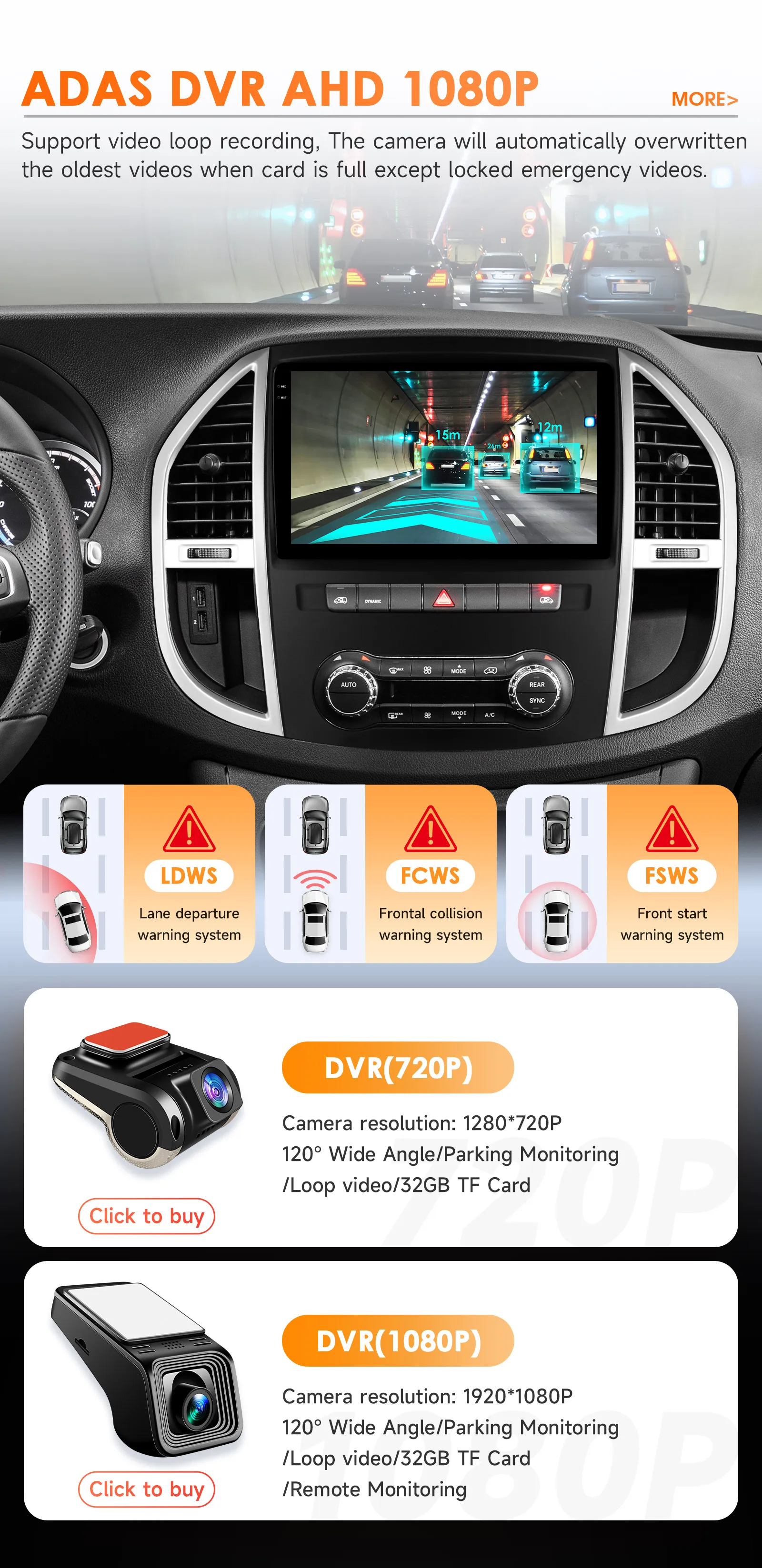 Hizpo 10.1" Radio For Mercedes Benz Vito W447 2014-2021 AI Voice 2 Din Android Auto Carplay Car Multimedia GPS 2din Stereo 6115