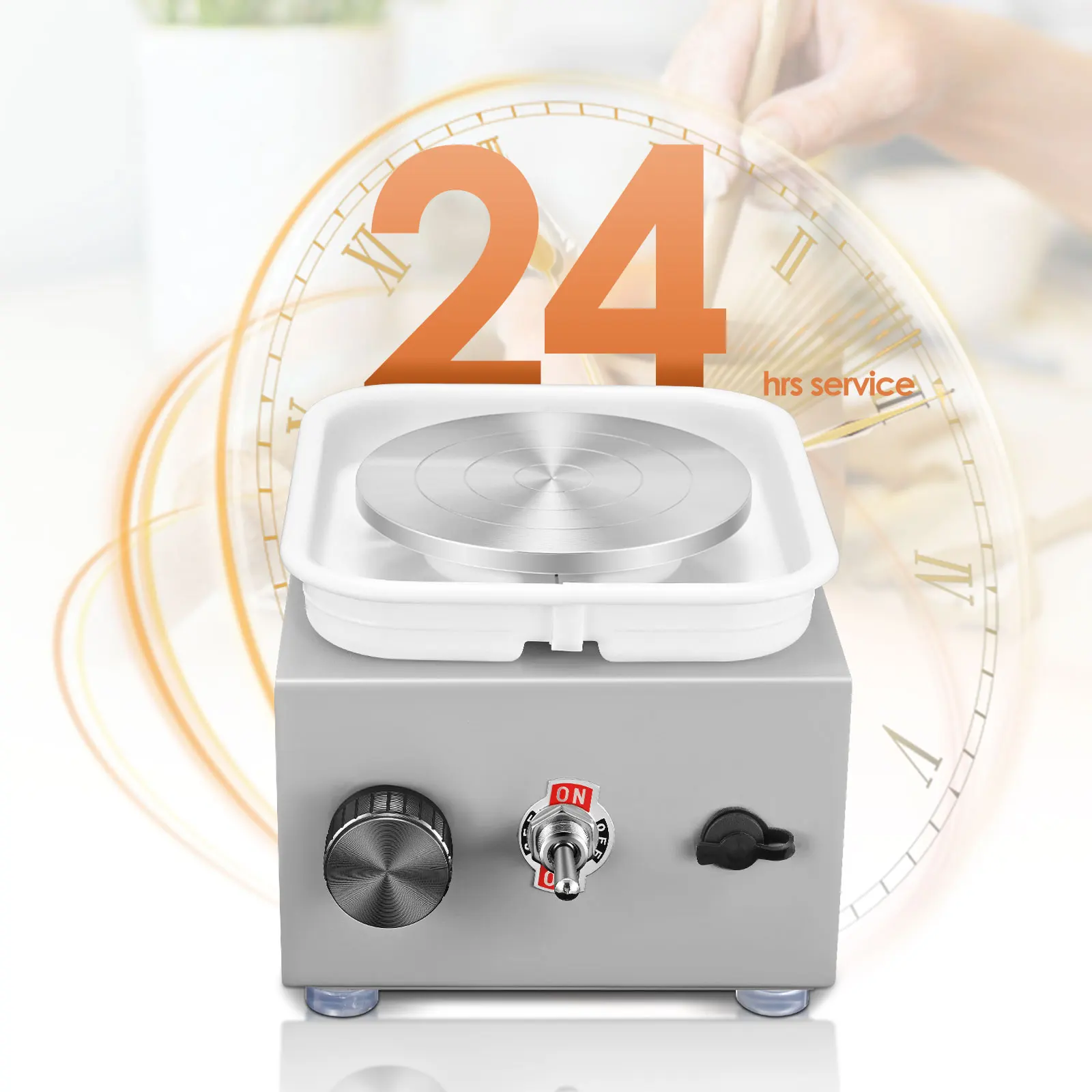 Mini ceramic wheels, Couleeur 2000rpm and 10/6.5cm mini electric pottery machine, ceramic kit with stable and adjustable speed